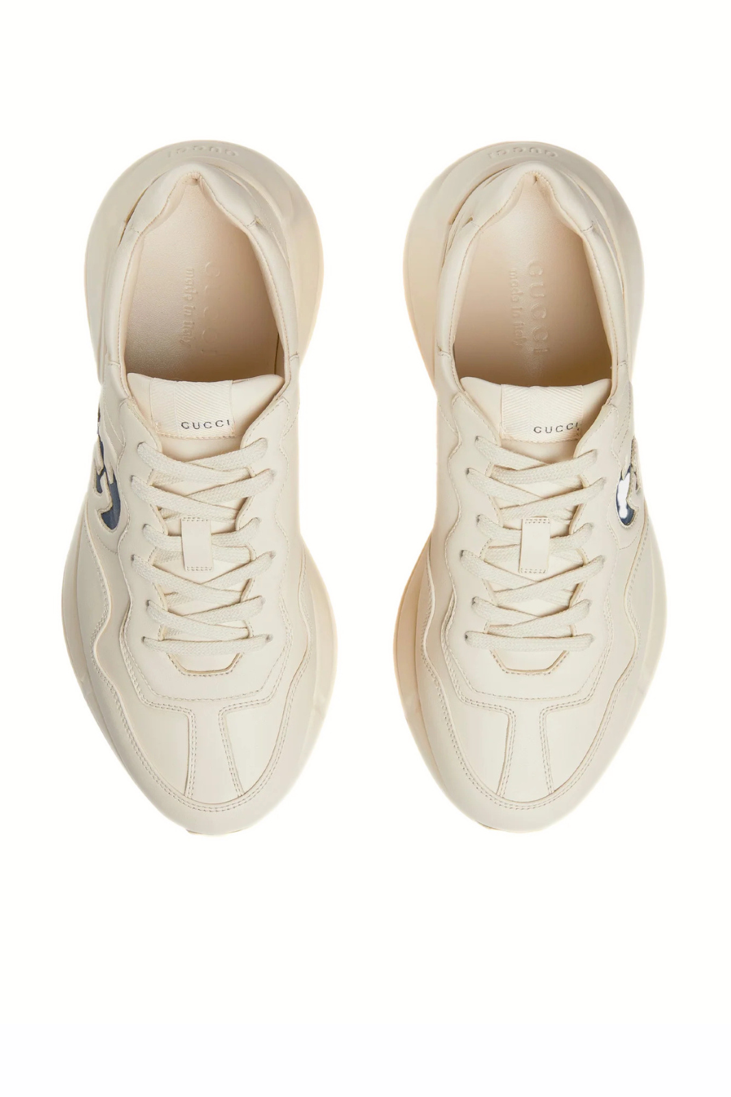 Gucci Rhyton Interlocking G Ivory Low Top Sneakers