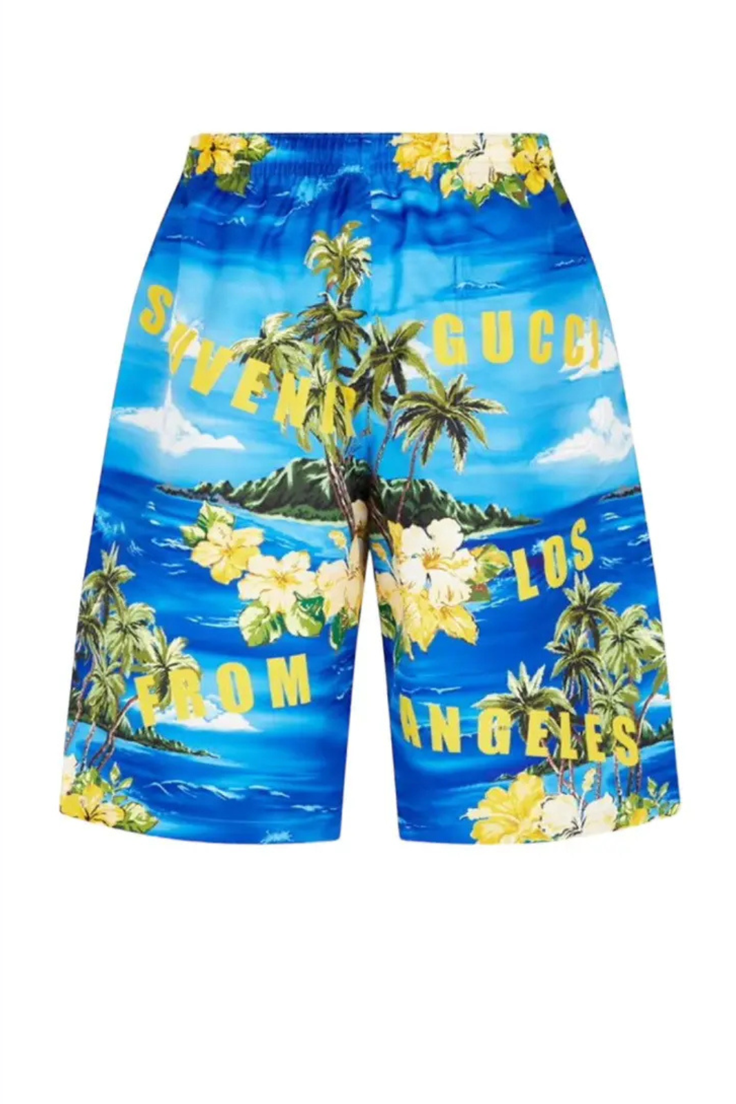 Gucci Poplin Shorts Blue Yellow