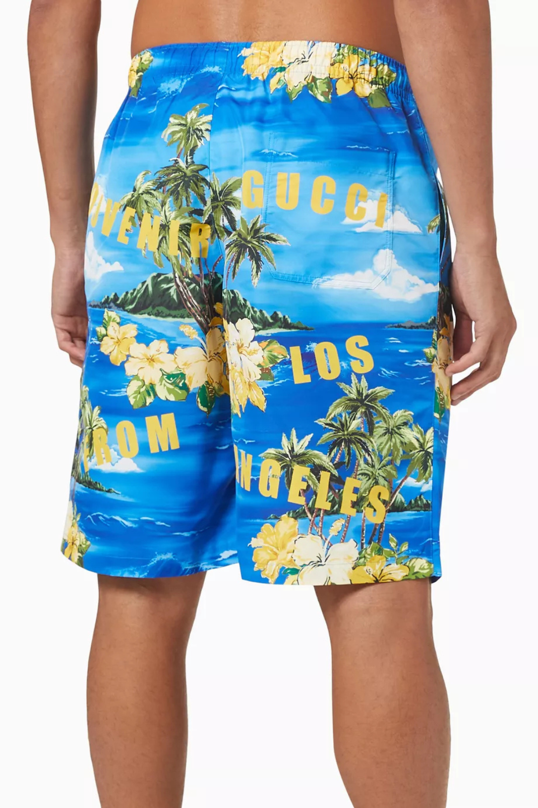Gucci Poplin Shorts Blue Yellow