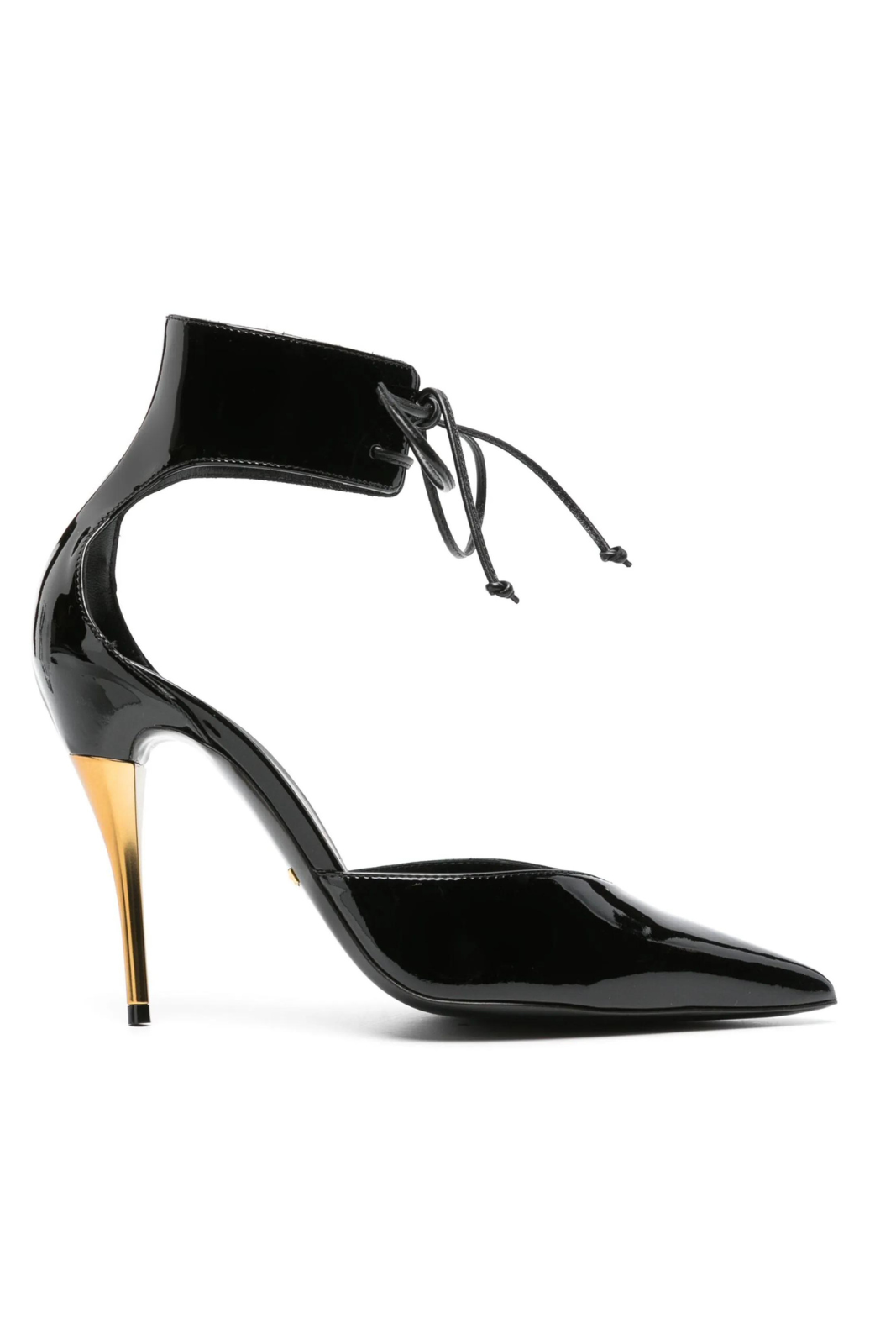 Gucci Priscilla Ankle-Strap Patent Leather Pumps