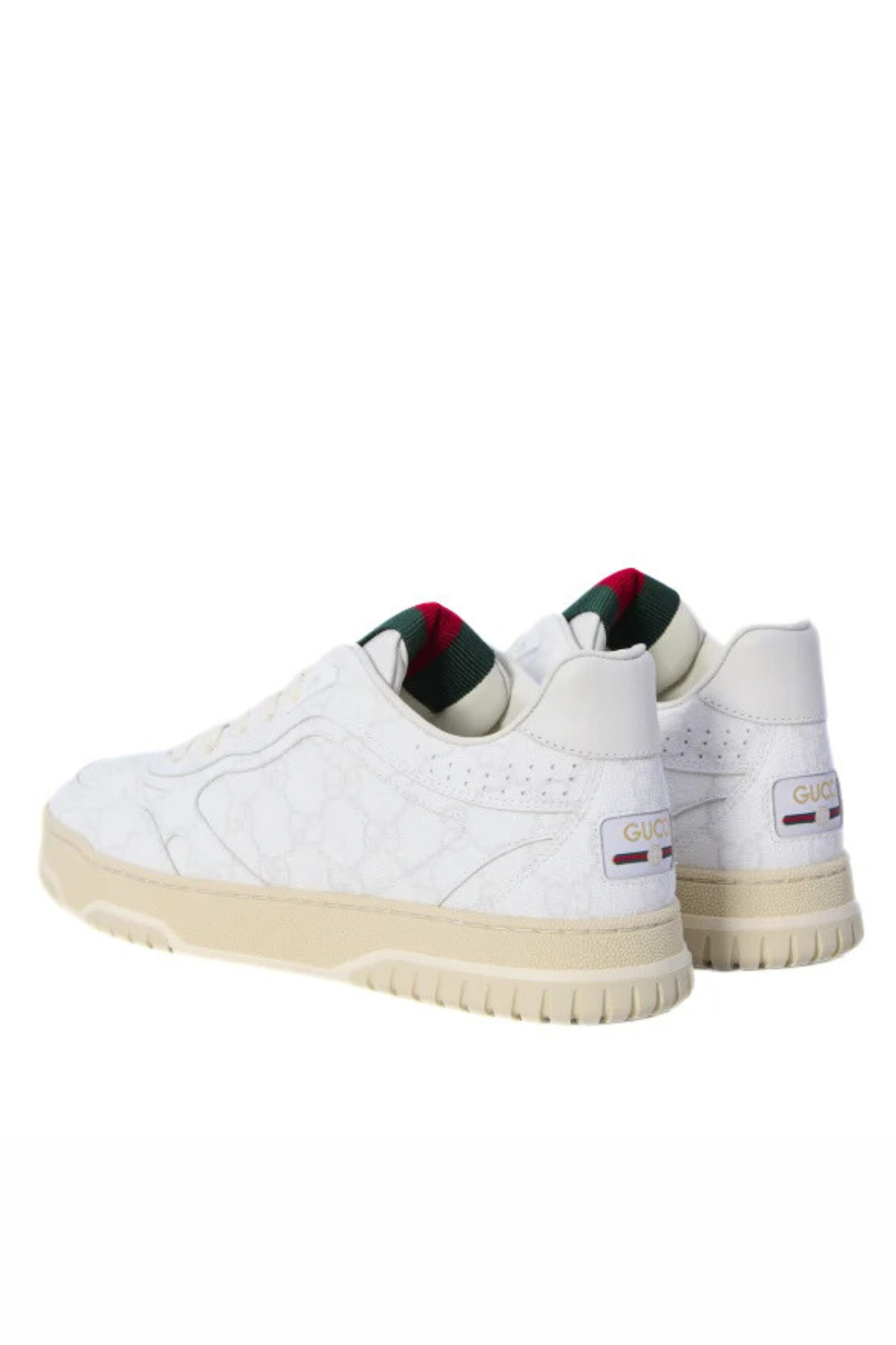 Gucci Re-Web sneakers in beige and white GG Supreme canvas