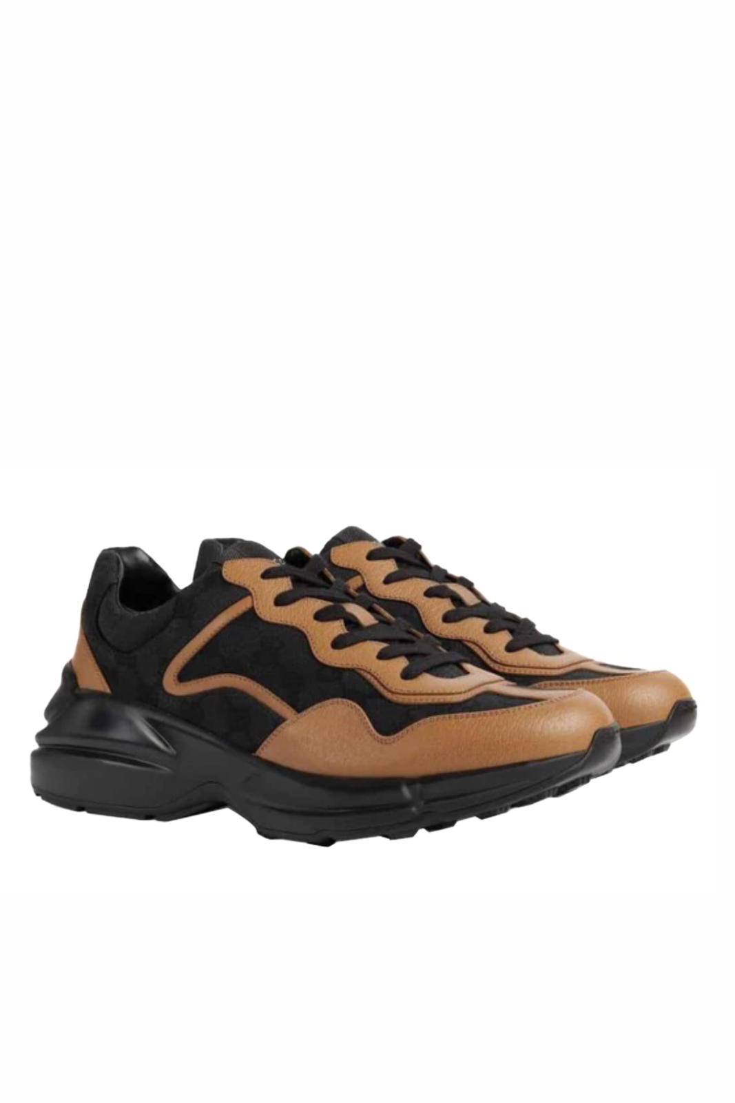 Gucci Rhyton Maxi GG Supreme Black Khaki Beige for men