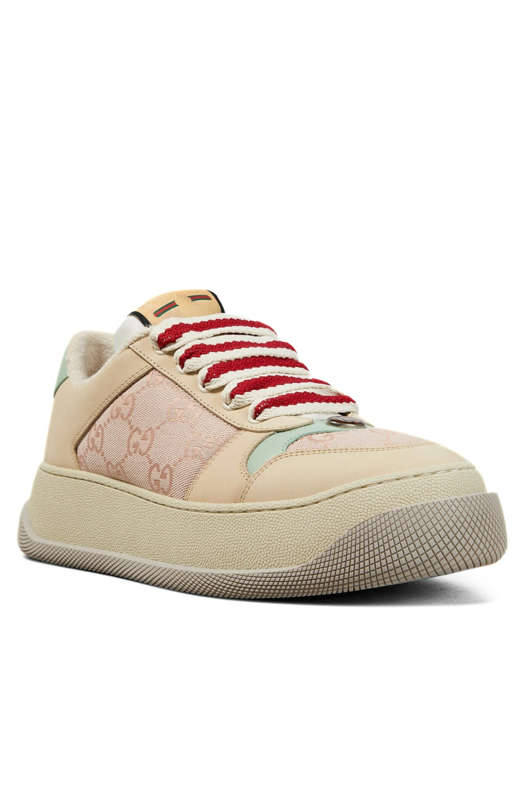 Gucci Screener GG leather-trimmed canvas sneakers