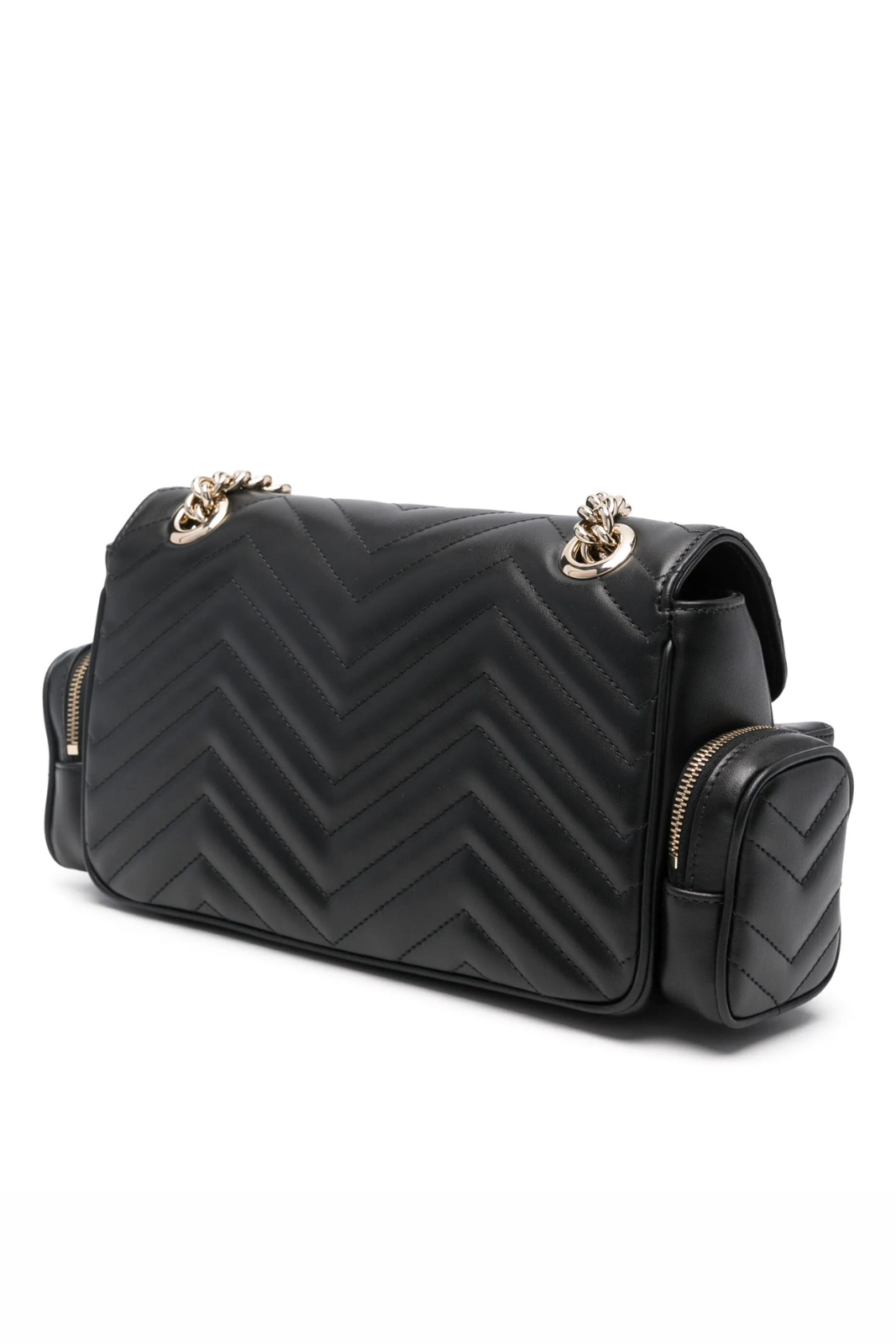 Gucci small GG Marmont shoulder Black bag