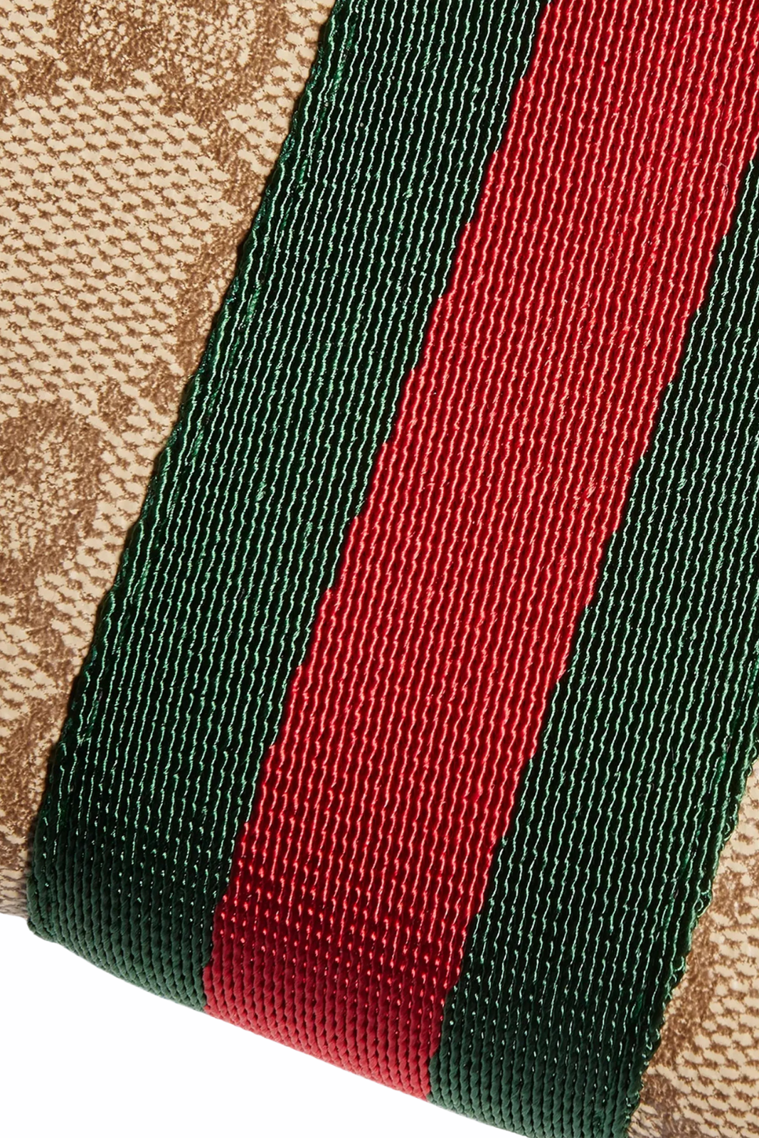Gucci Small wallet with Web Beige Brown vintage-inspired