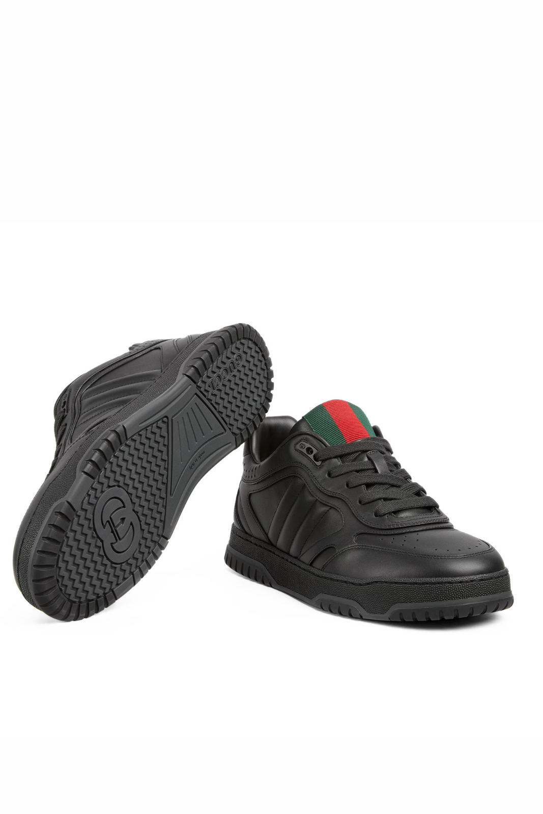 Gucci Sneakers Re-Web Smooth Leather Black