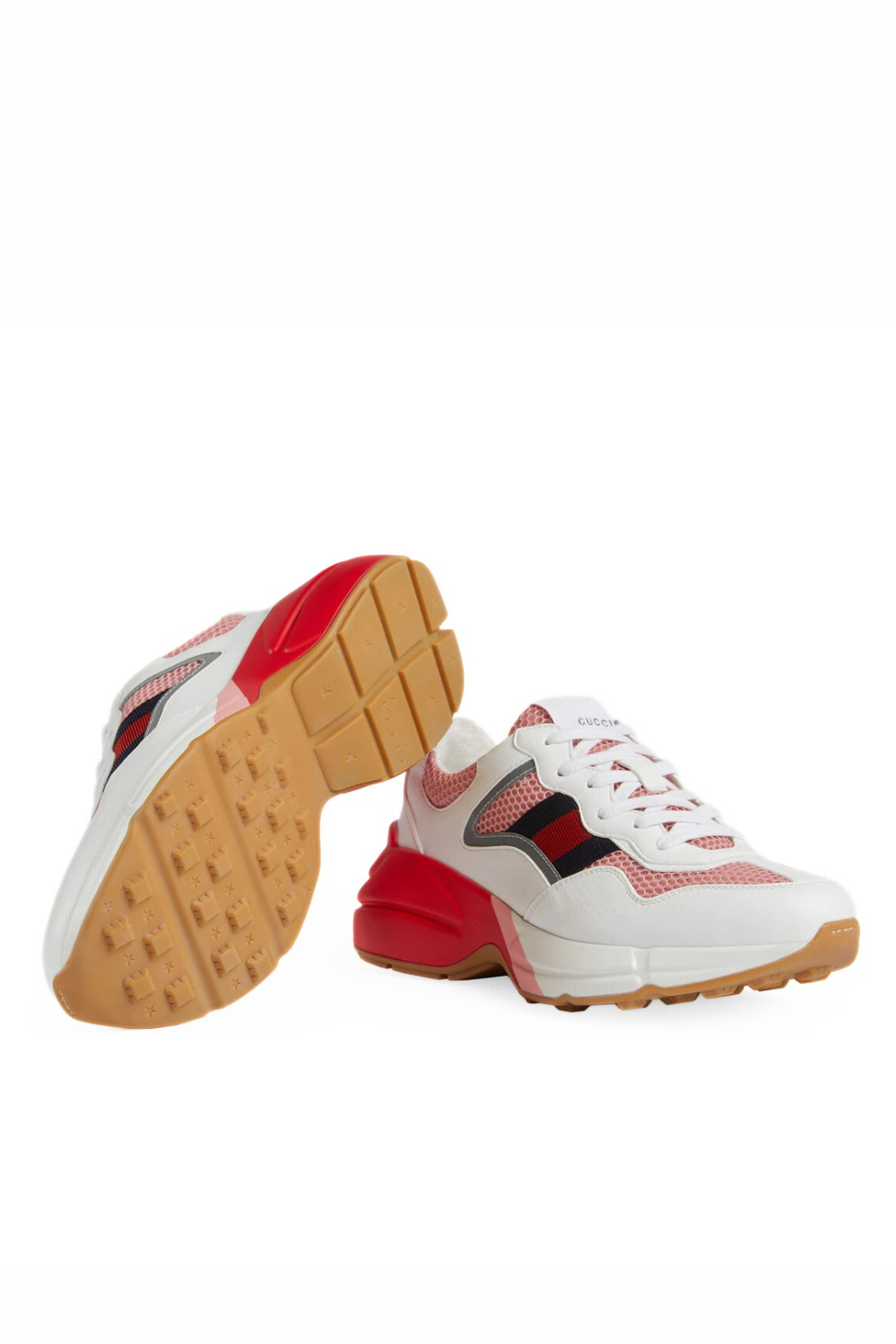 Gucci Women's Rhyton sneakers Red White