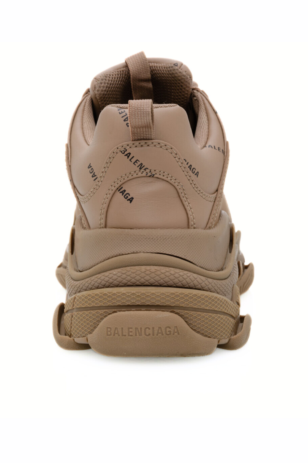 Balenciaga Allover Logo Triple S Brown man Sneakers