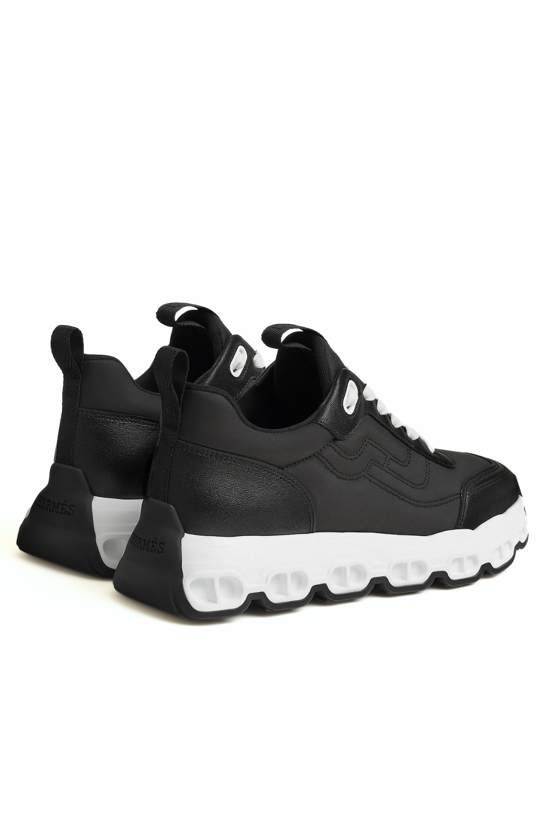 Hermes Impulse Black White Women Sneakers