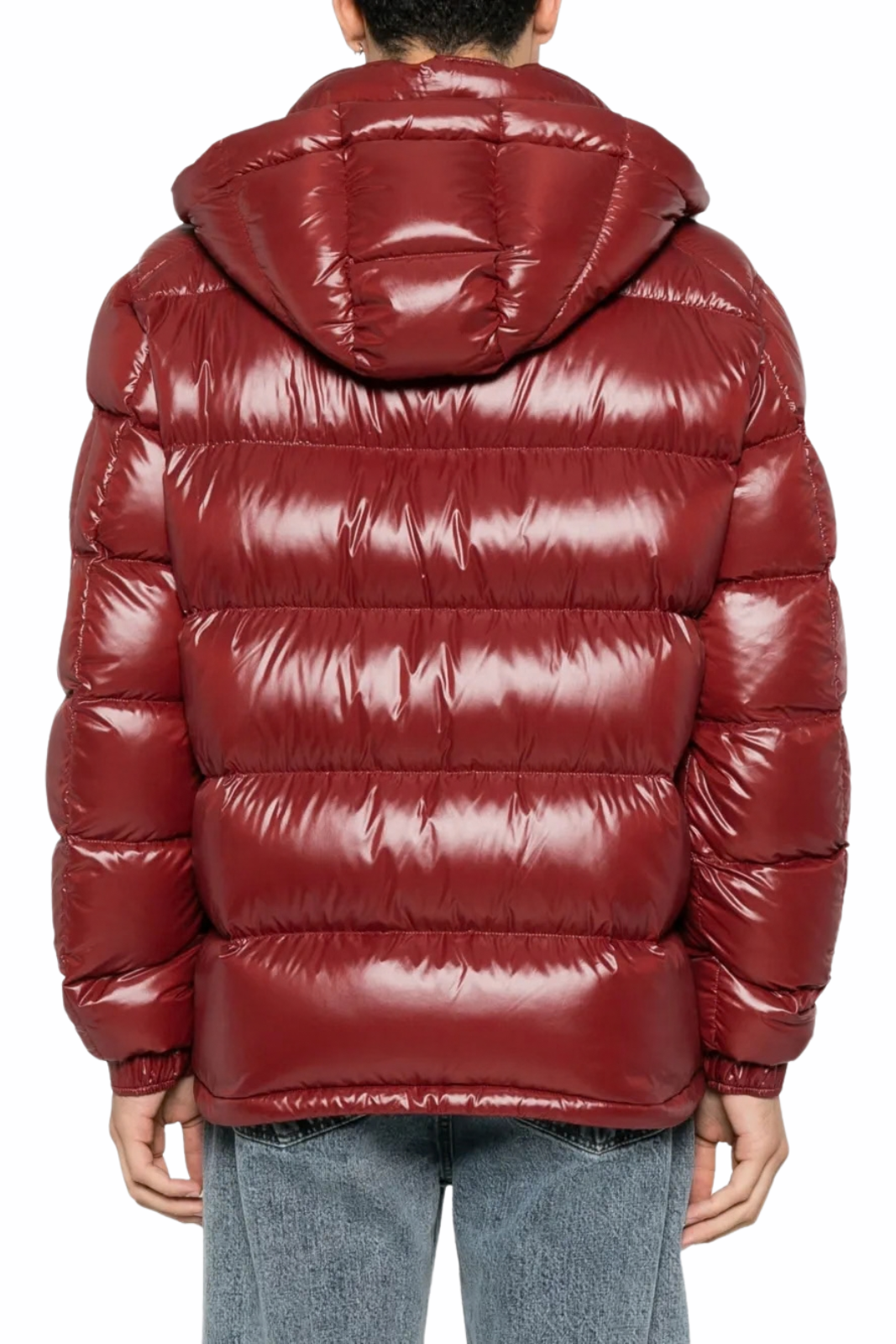 Herno Men's Shiny Down Jacket with Hood Red