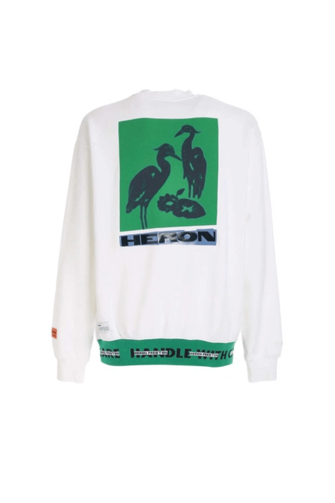 Heron Preston Element Print Long-sleeve Sweatshirt In White