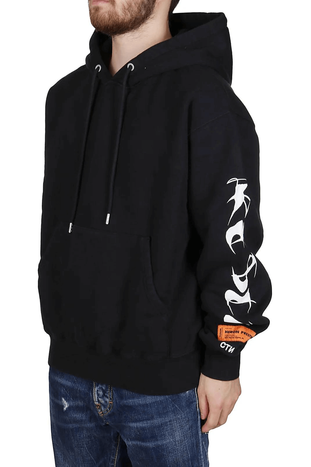 Heron Preston Hoodie HP Brush Black for men