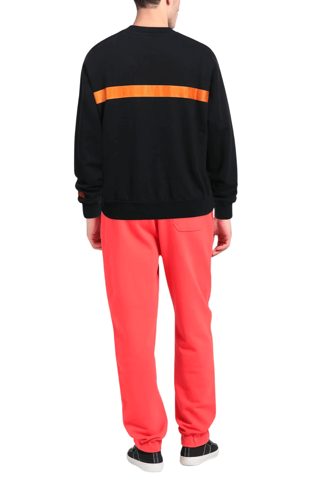 Heron Preston Oversized Heron Tape Crewneck - Black