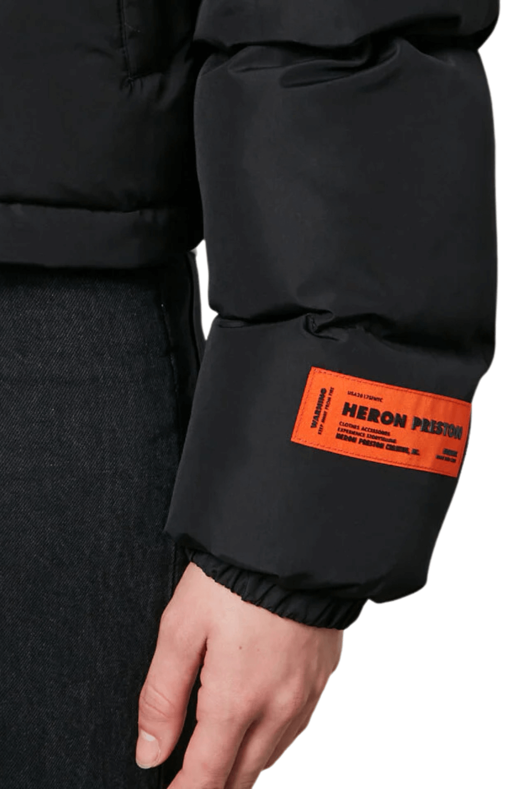 Heron Preston Shell Puffer Black Jacket for men