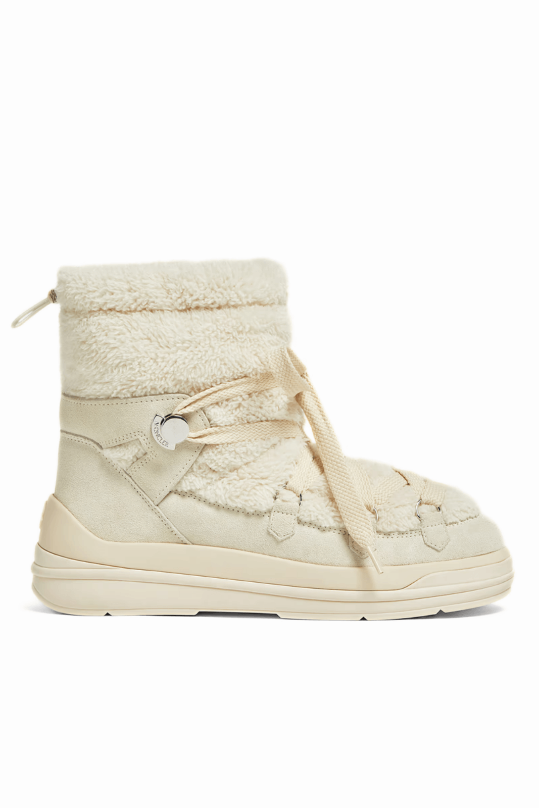 Moncler Insolux Suede Snow Boots White