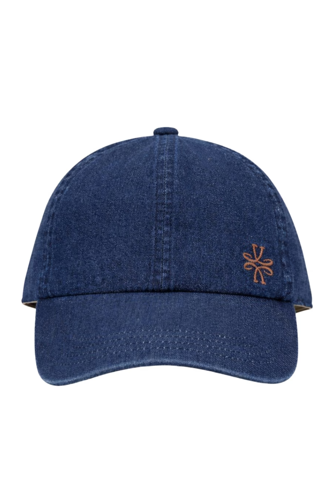 Jacob Coehn denim Cotton cap with embroidered logo