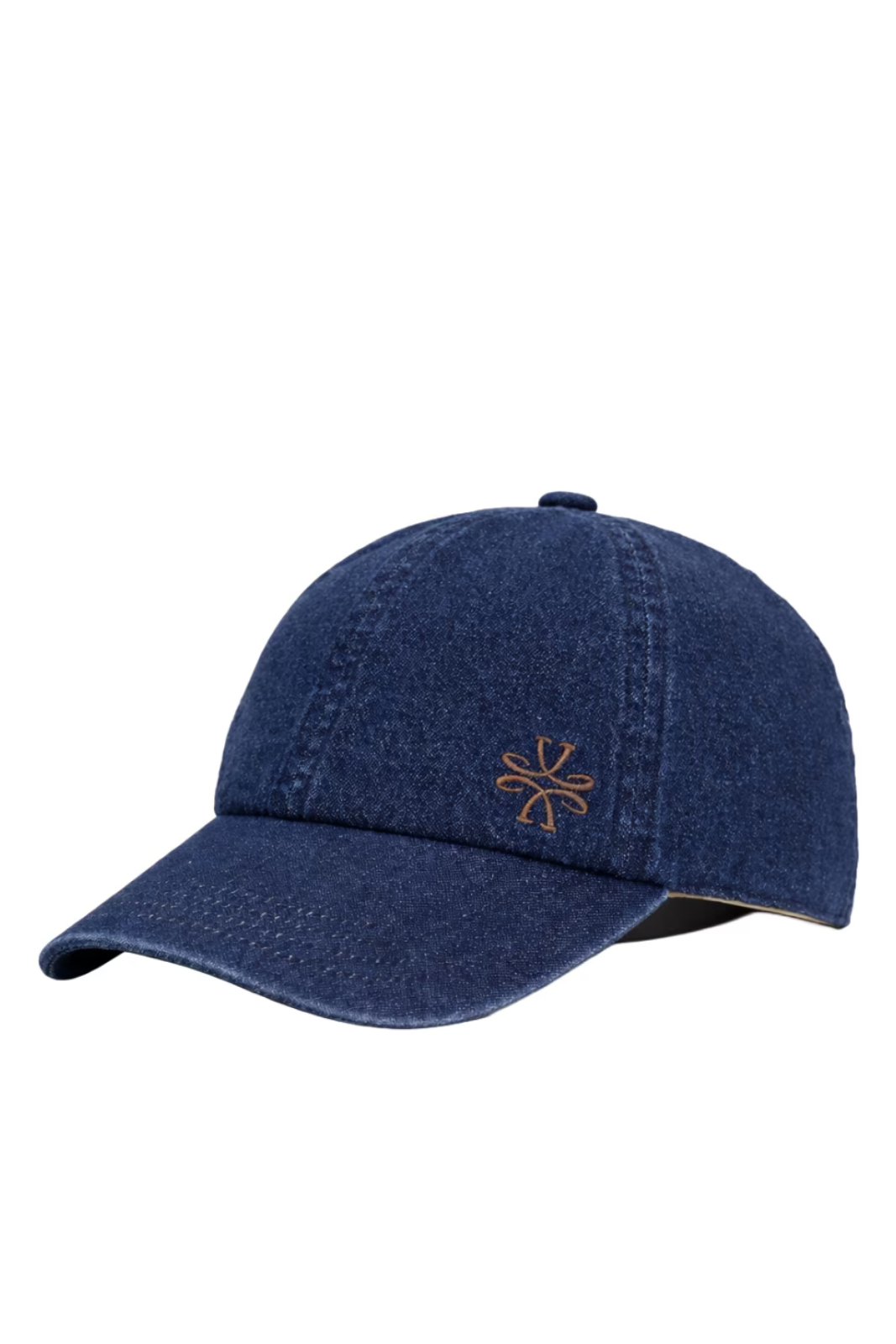 Jacob Coehn denim Cotton cap with embroidered logo