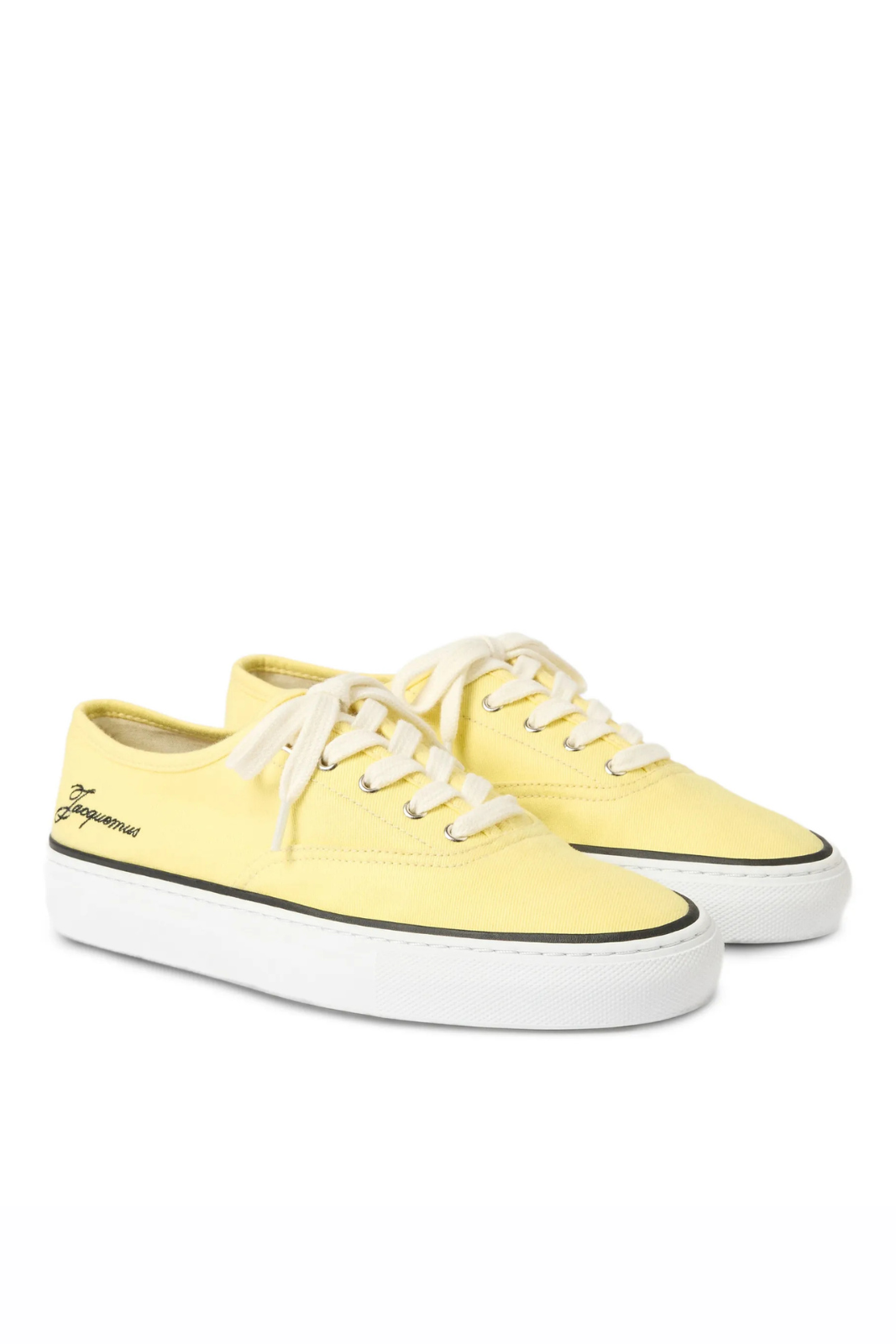 Jacquemus Fefe lace-up Yellow sneakers man