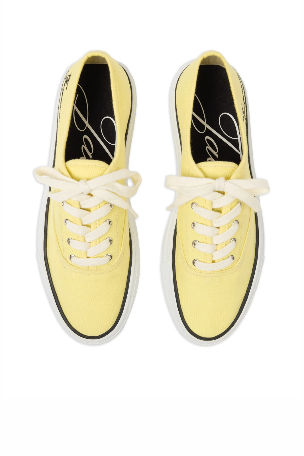 Jacquemus Fefe lace-up Yellow sneakers man