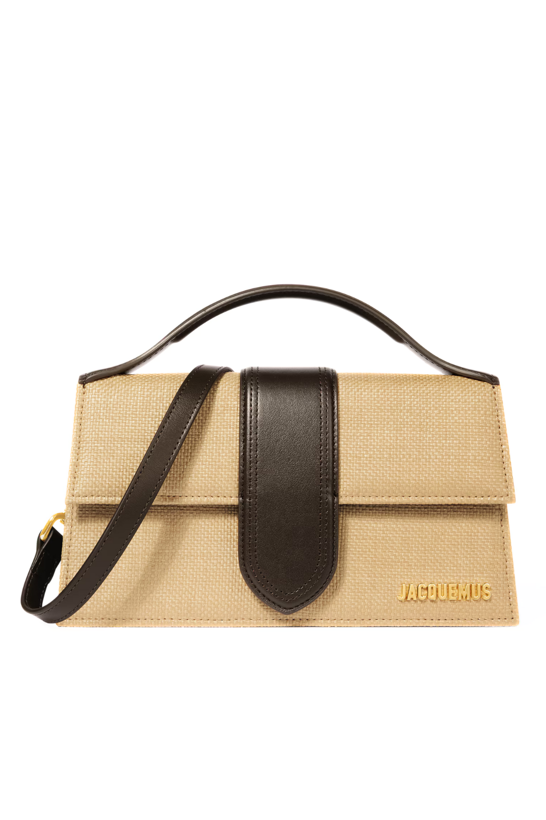 Jacquemus Il Bambino Shoulder bag with flap Beige Dark Brown