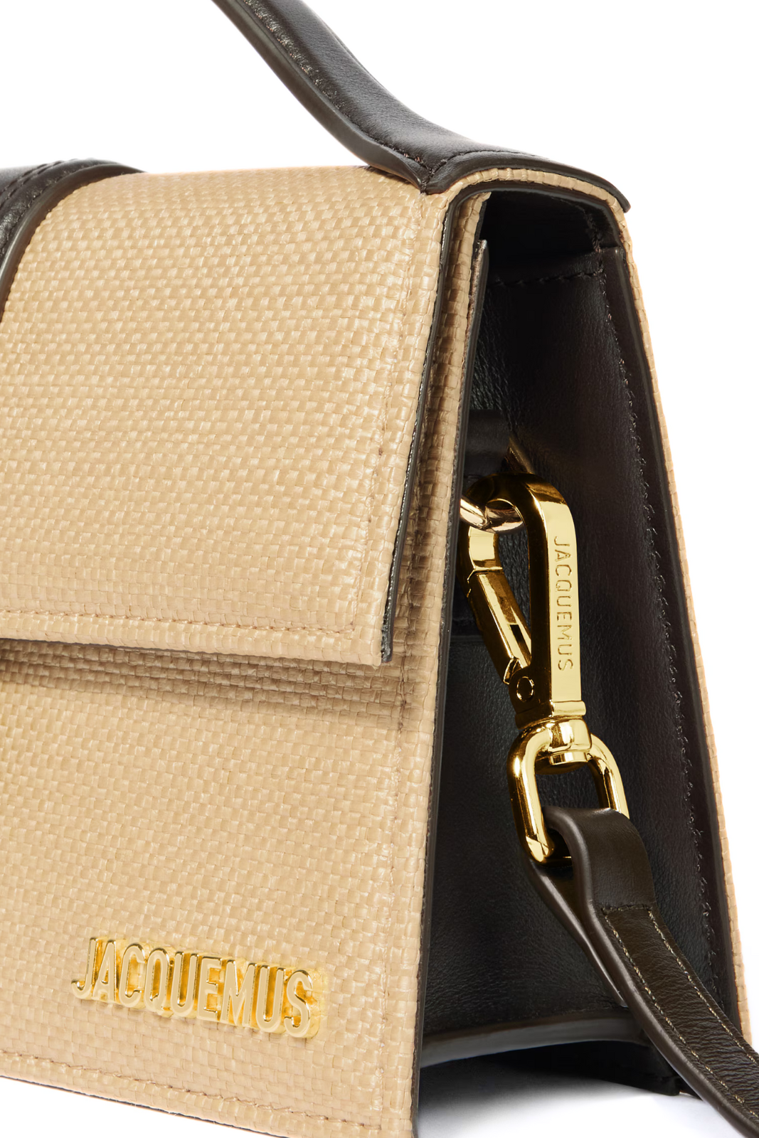 Jacquemus Il Bambino Shoulder bag with flap Beige Dark Brown