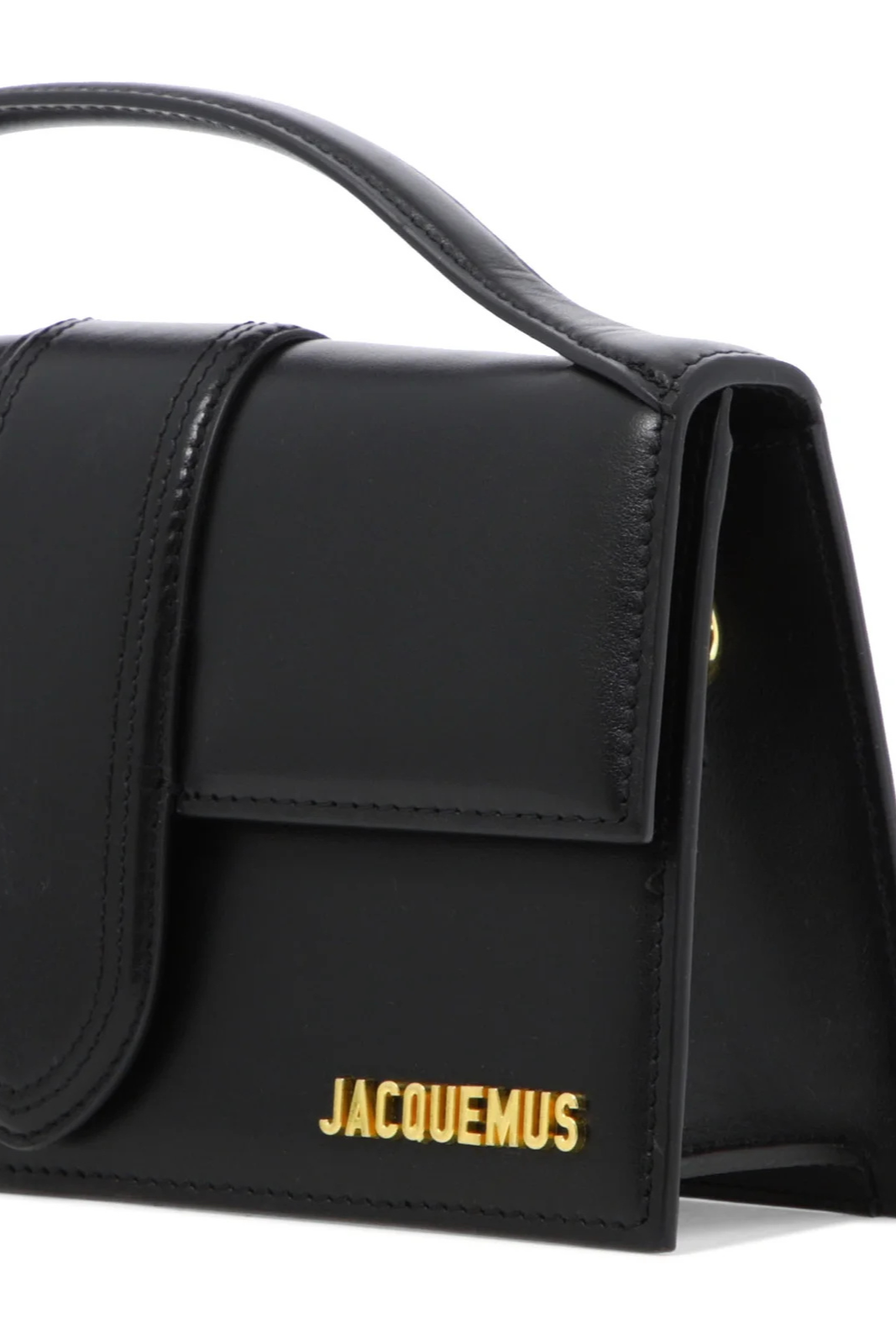Jacquemus Le Grand Bambino Logo Plaque Small Tote Bag Black