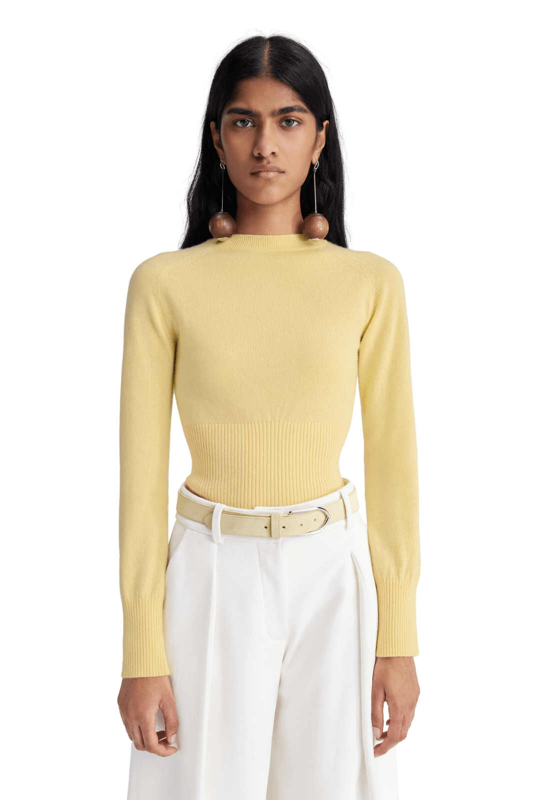 Jacquemus The Soglia Yellow Cashmere knit