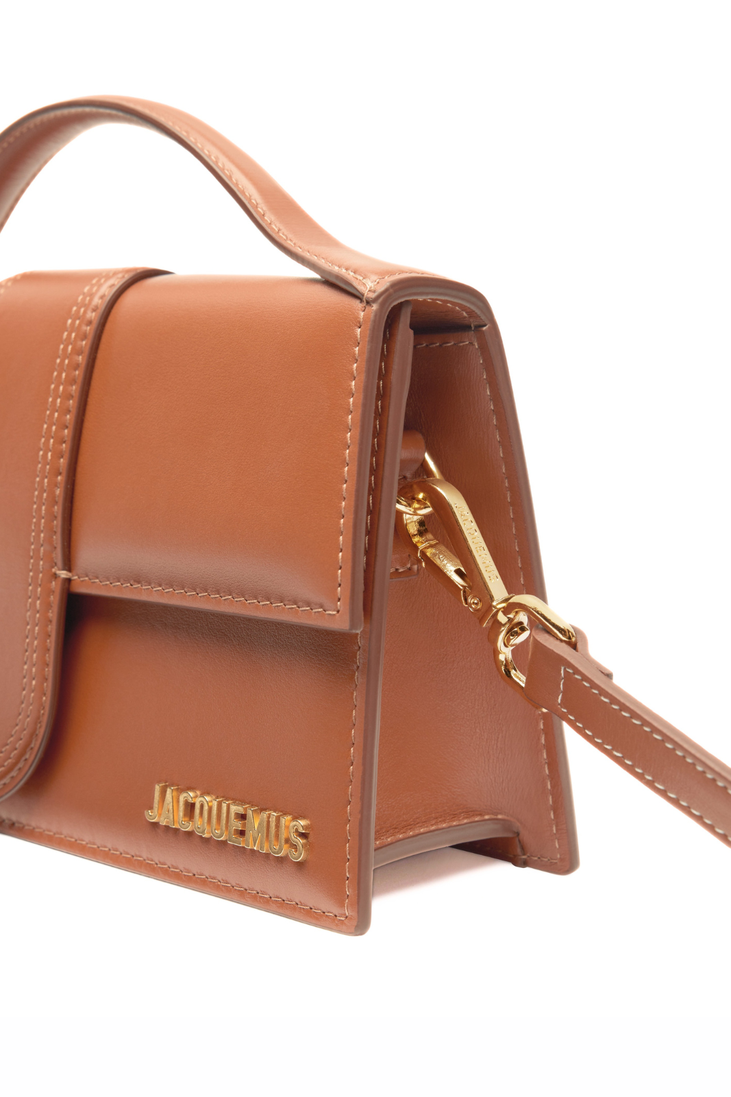 Jacquemus The large Bambino Crossbody flap bag Light Brown