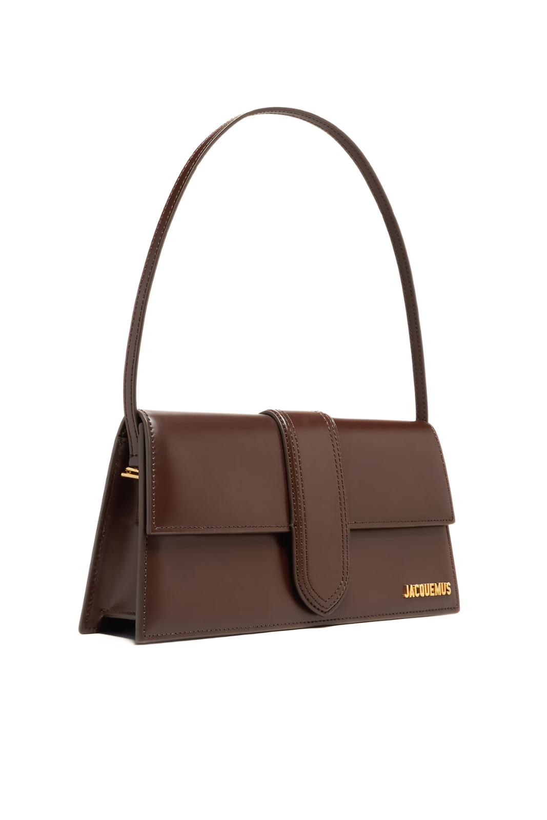 Jacquemus The long Bambino leather Dark Brown