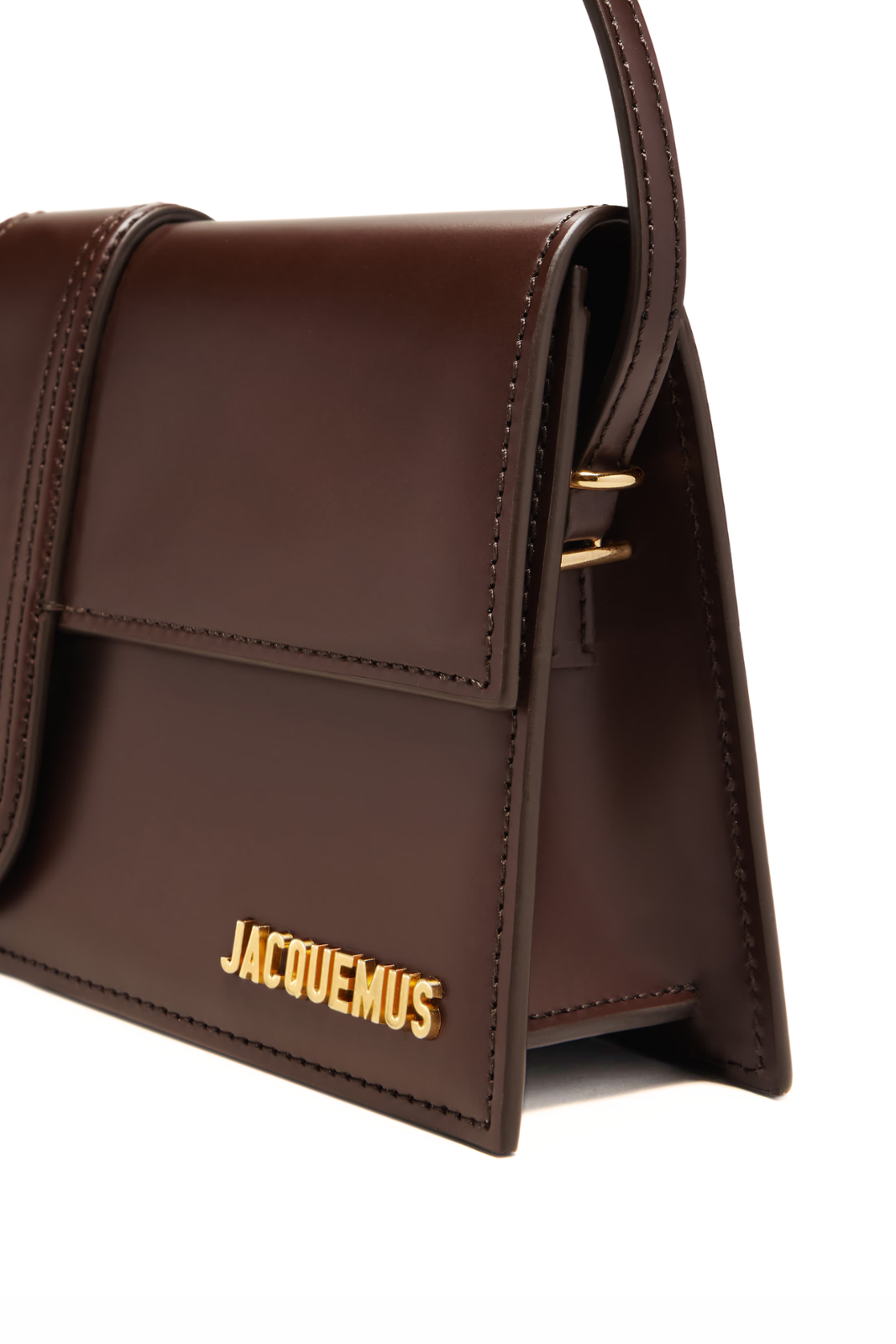 Jacquemus The long Bambino leather Dark Brown