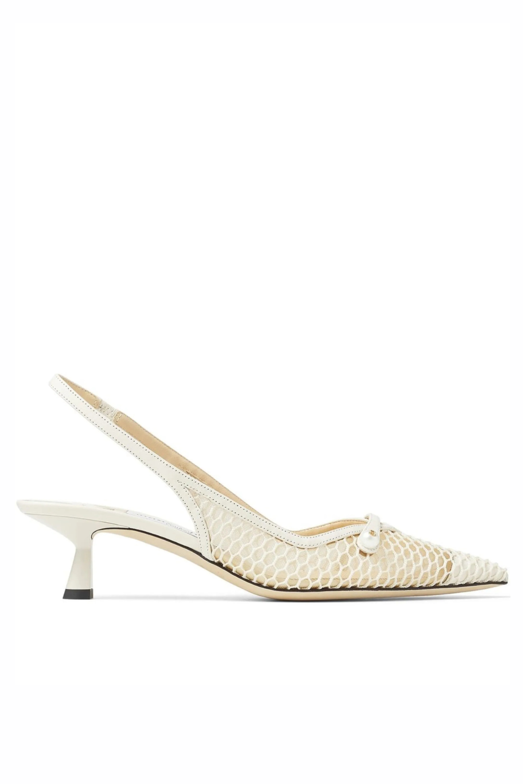Jimmy Choo Amita 45mm slingback pumps White