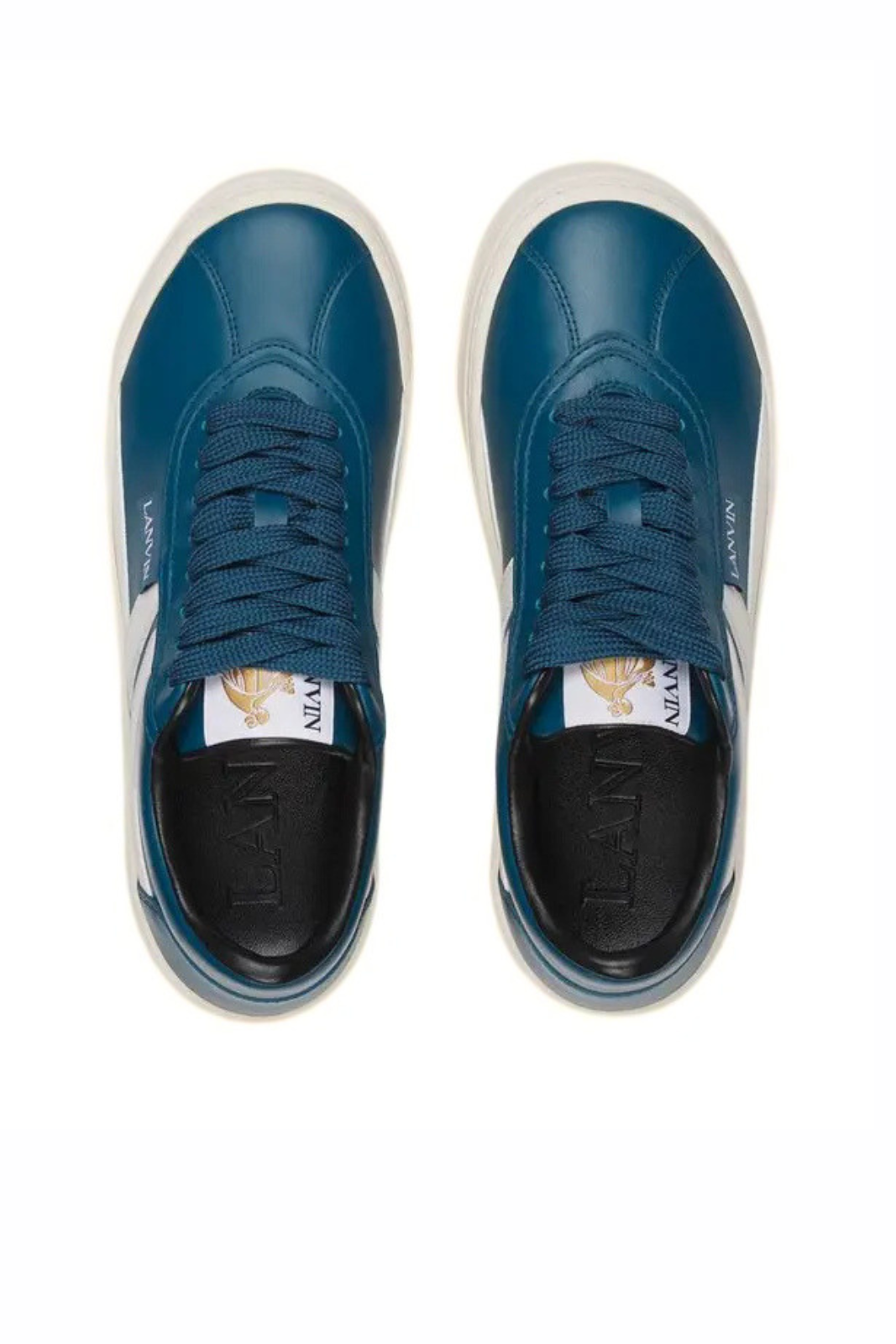 Lanvin cash leather sneakers Blue