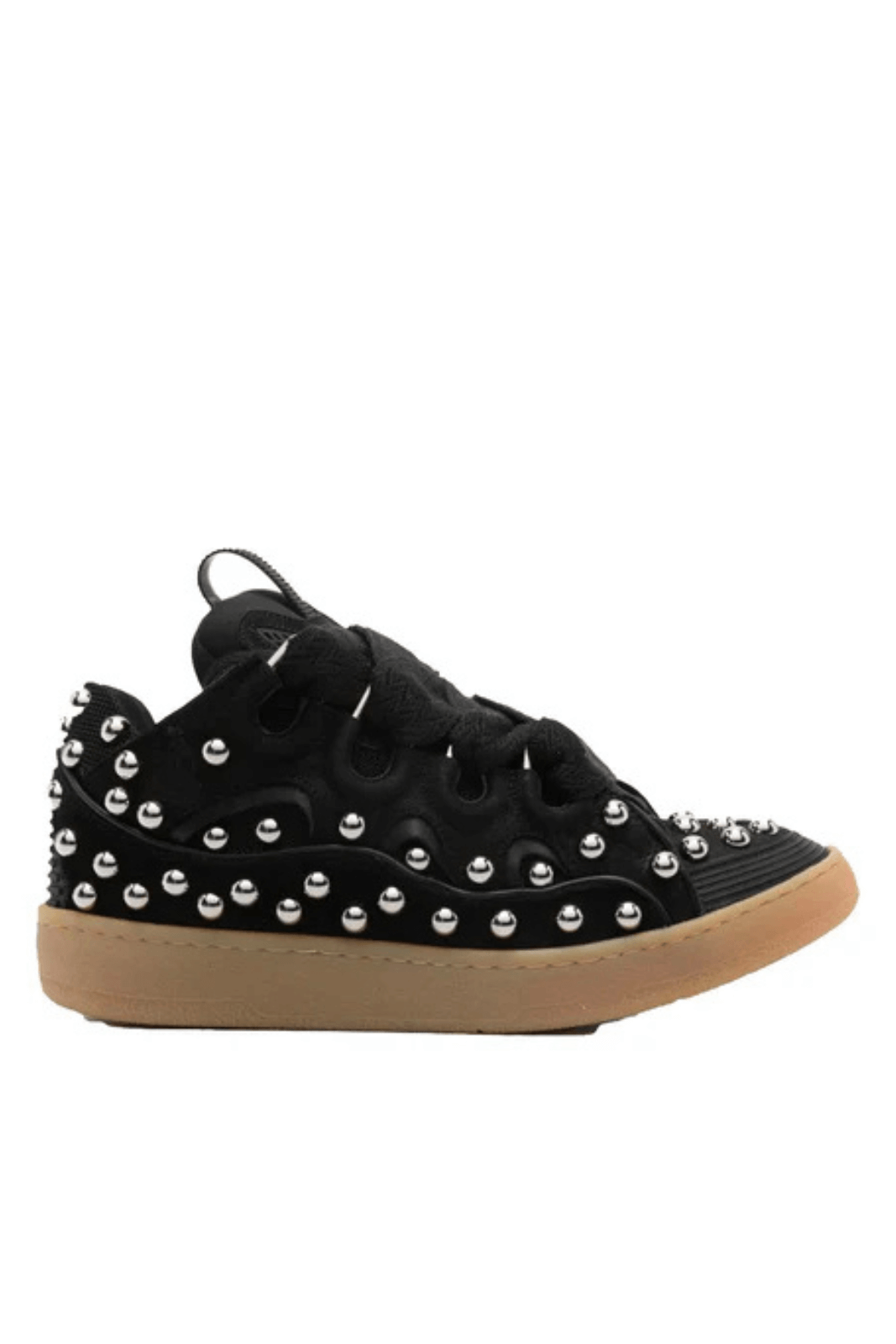 Lanvin Curb  black woman Sneakers With Studs