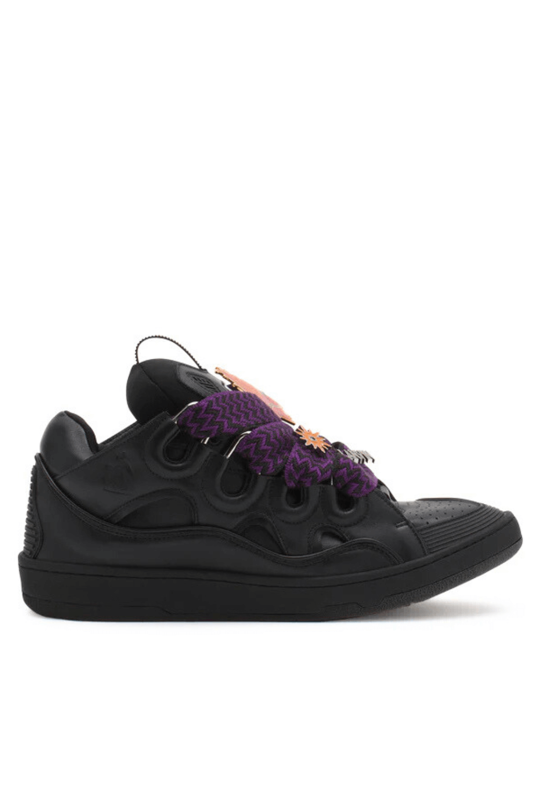 Lanvin X future curb 3.0 leather black sneakers women