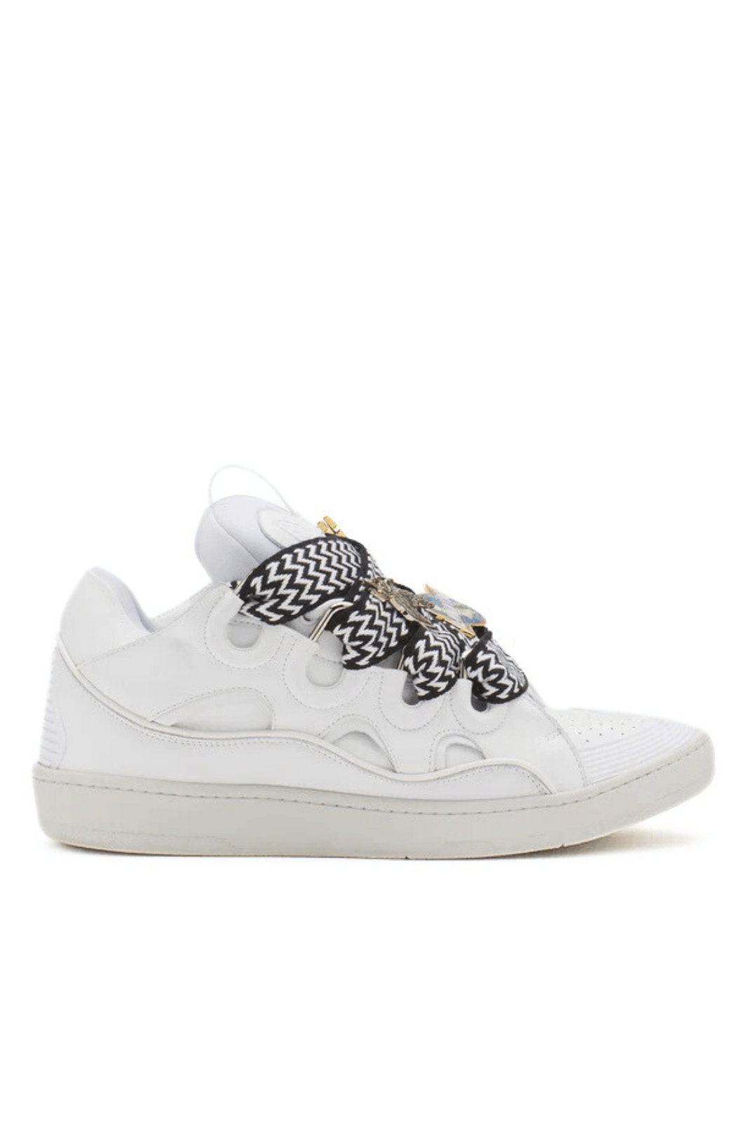 Lanvin X future curb 3.0 leather white sneakers for women