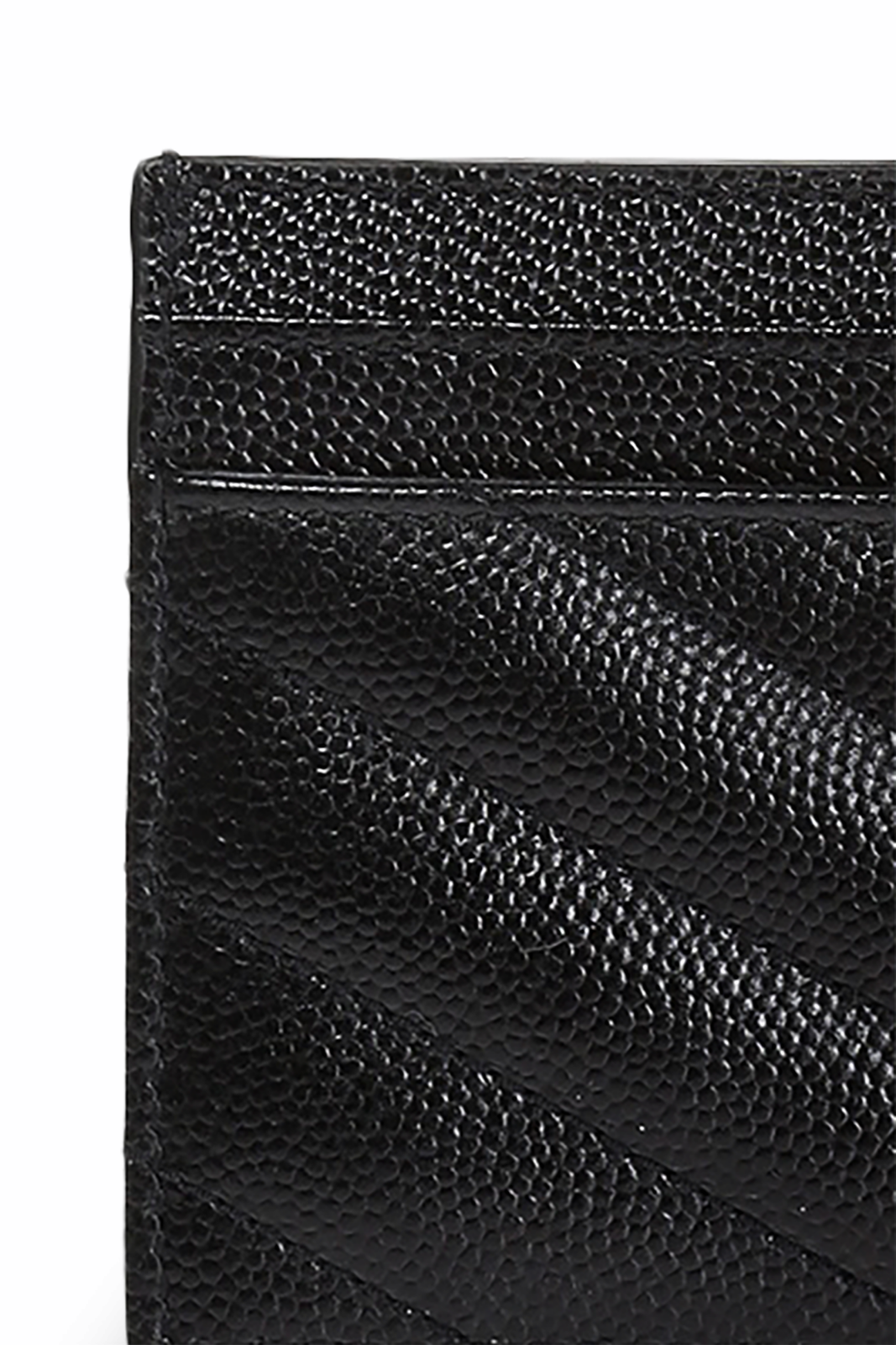 Saint Laurent Cassandre Matelasse Card Case Black