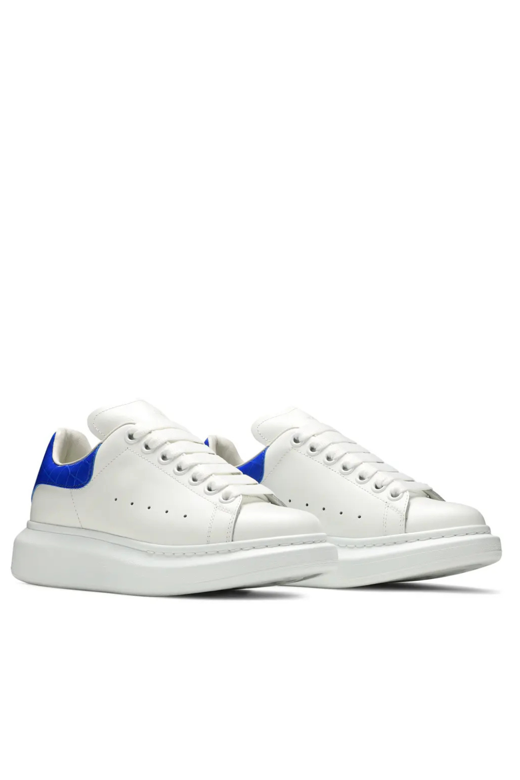 Alexander McQueen Women Oversized Sneaker White Ultramarine