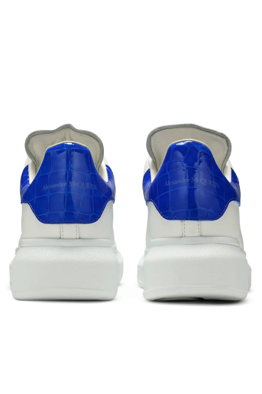 Alexander McQueen Women Oversized Sneaker White Ultramarine