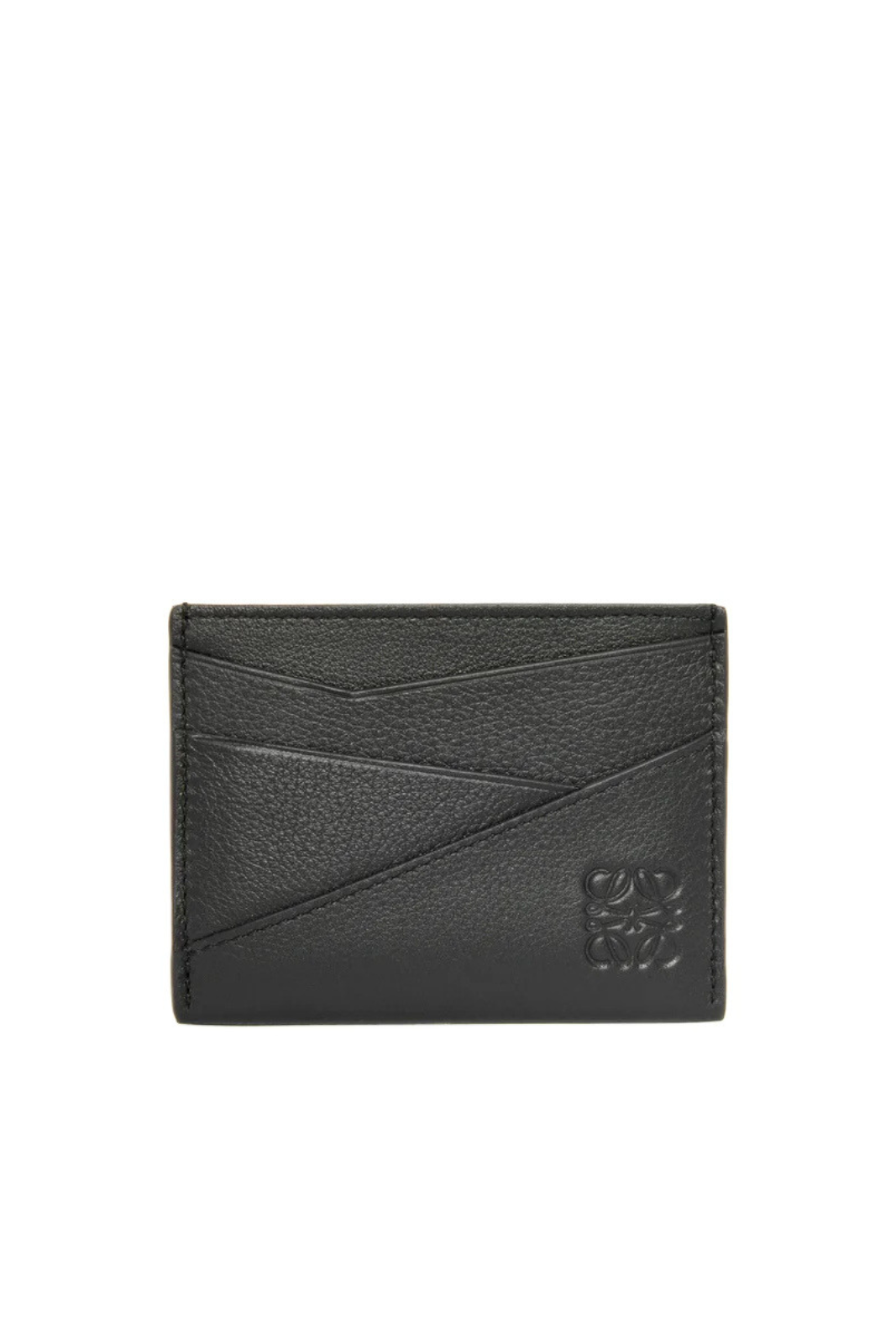 Loewe Puzzle plain cardholder in classic calfskin Black