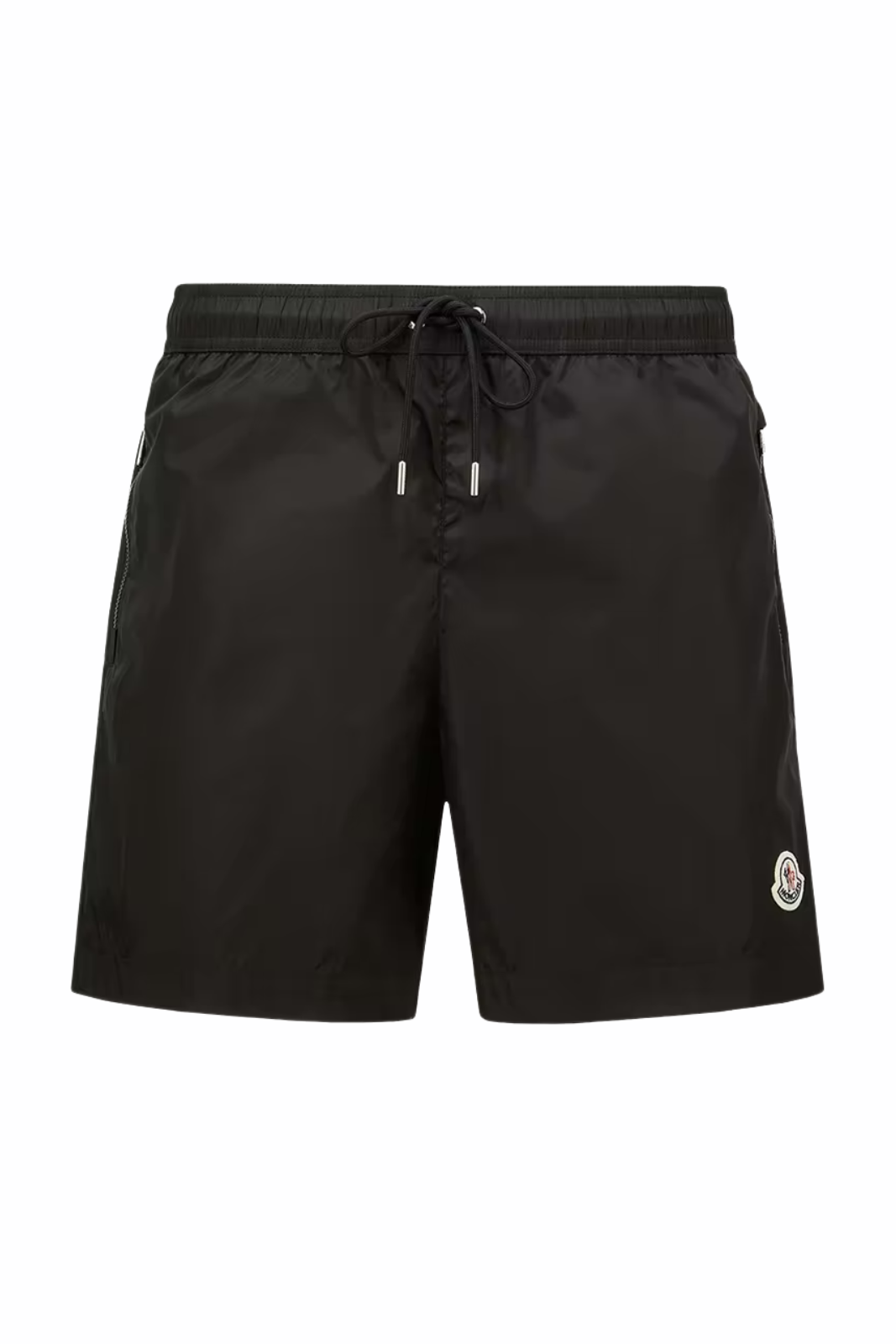 Moncler Logo Patch Swim Shorts Black