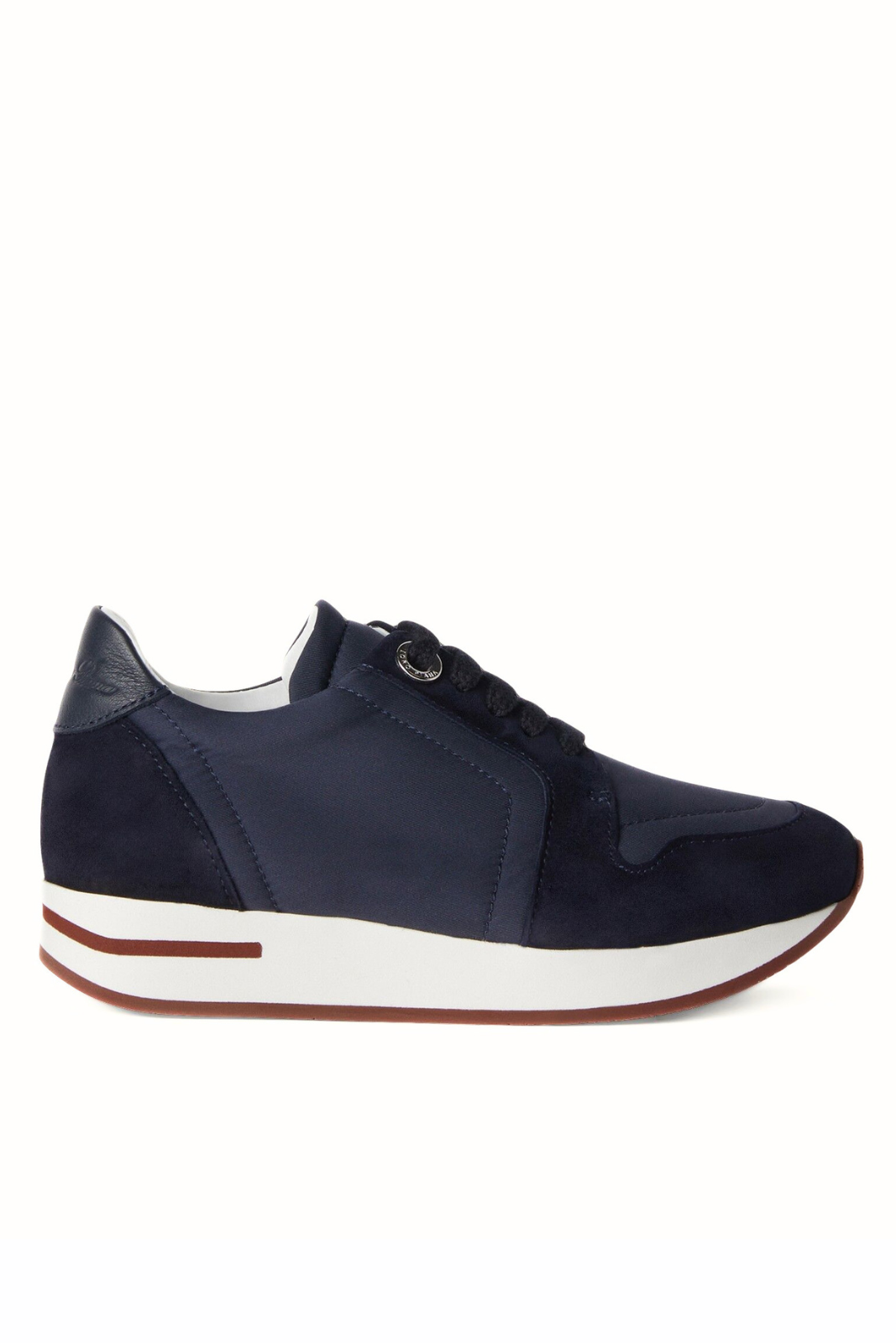 Loro Piana Storm System Suede Goatskin Woman Navy Sneakers