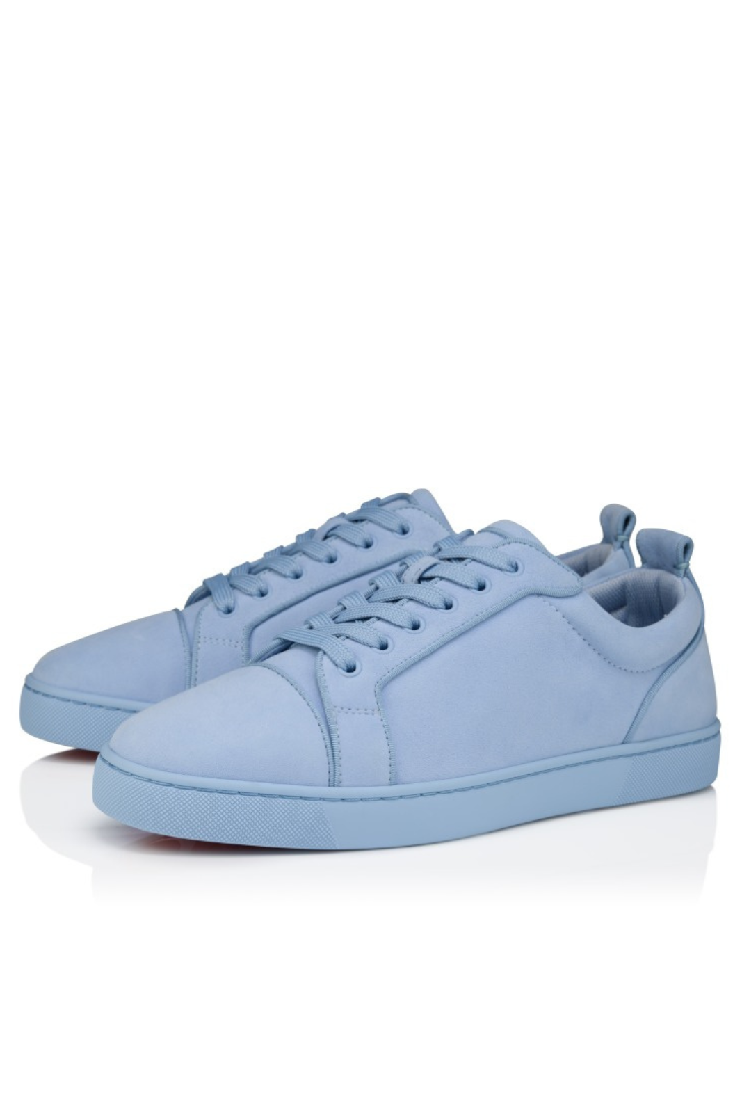 Christian Louboutin Louis Jr Canopy Sneakers Suede Pastel Blue Men