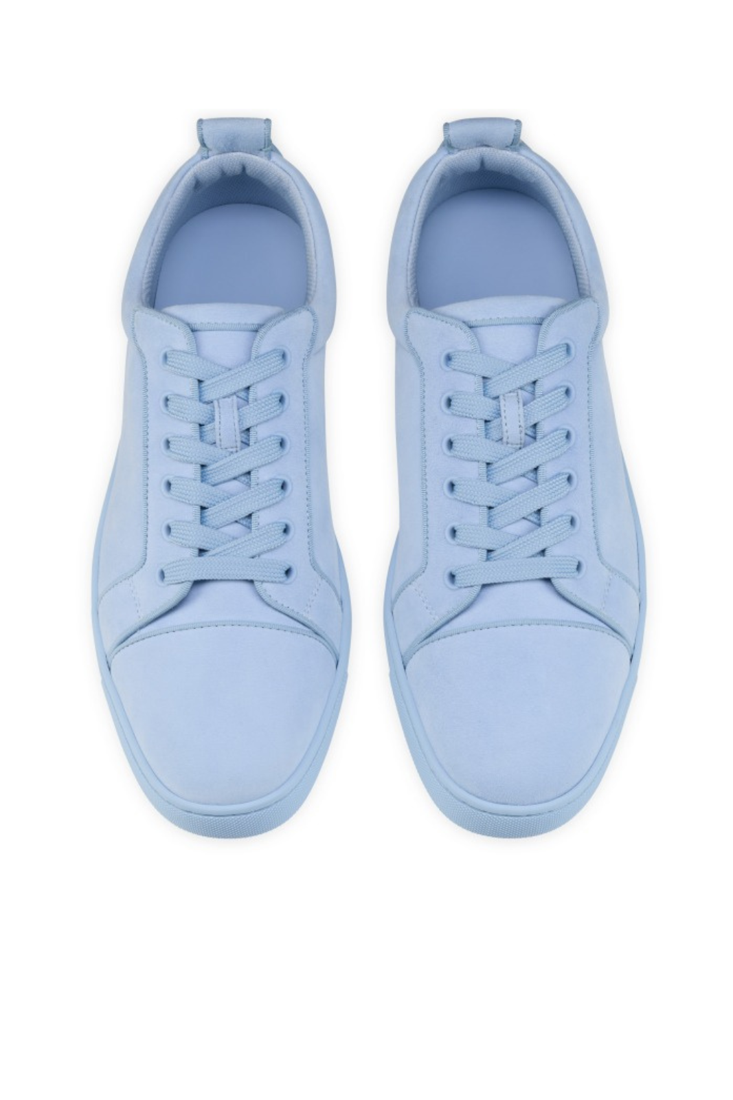 Christian Louboutin Louis Jr Canopy Sneakers Suede Pastel Blue Men