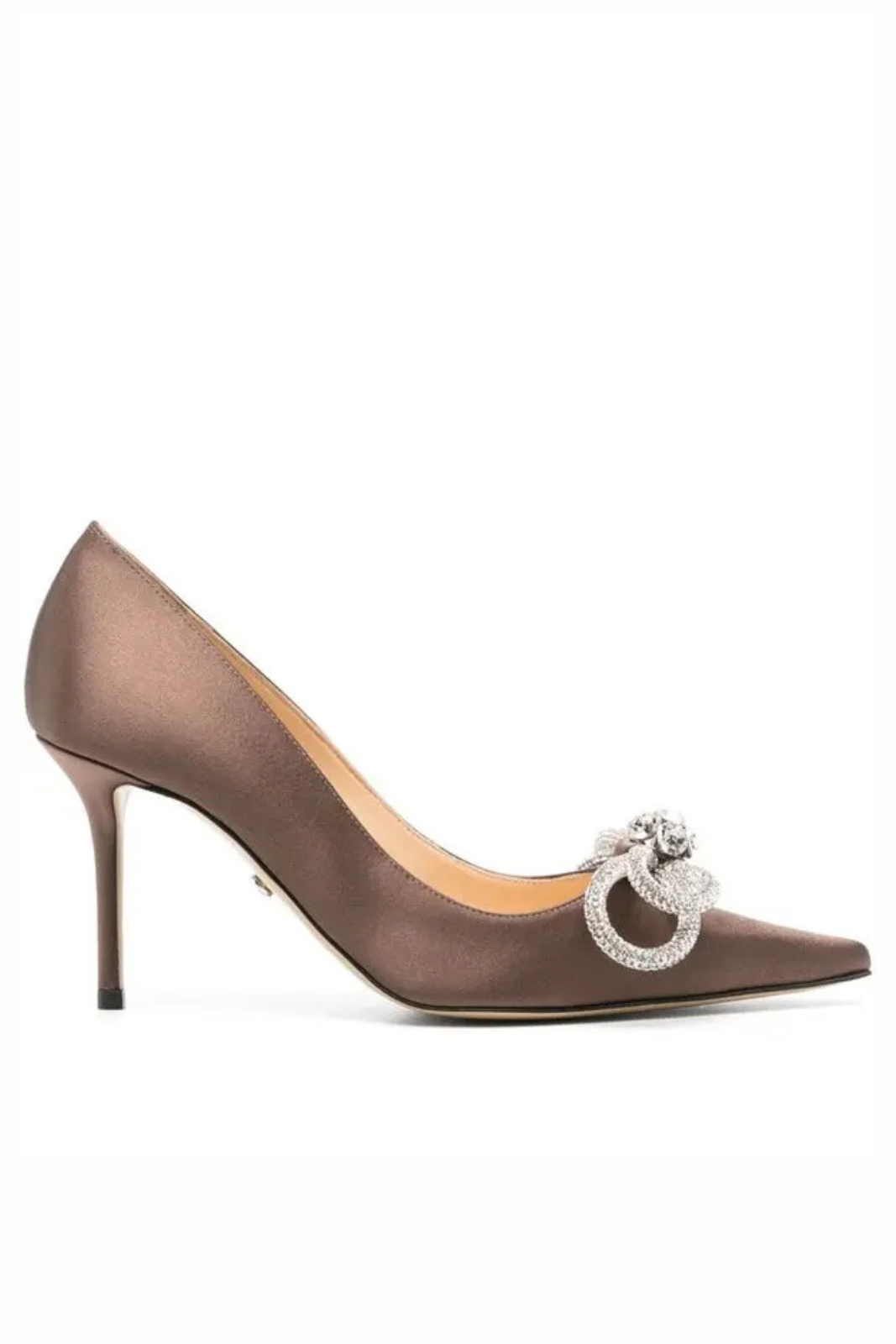 Mach & Mach 85mm crystal-embellished pumps Brown