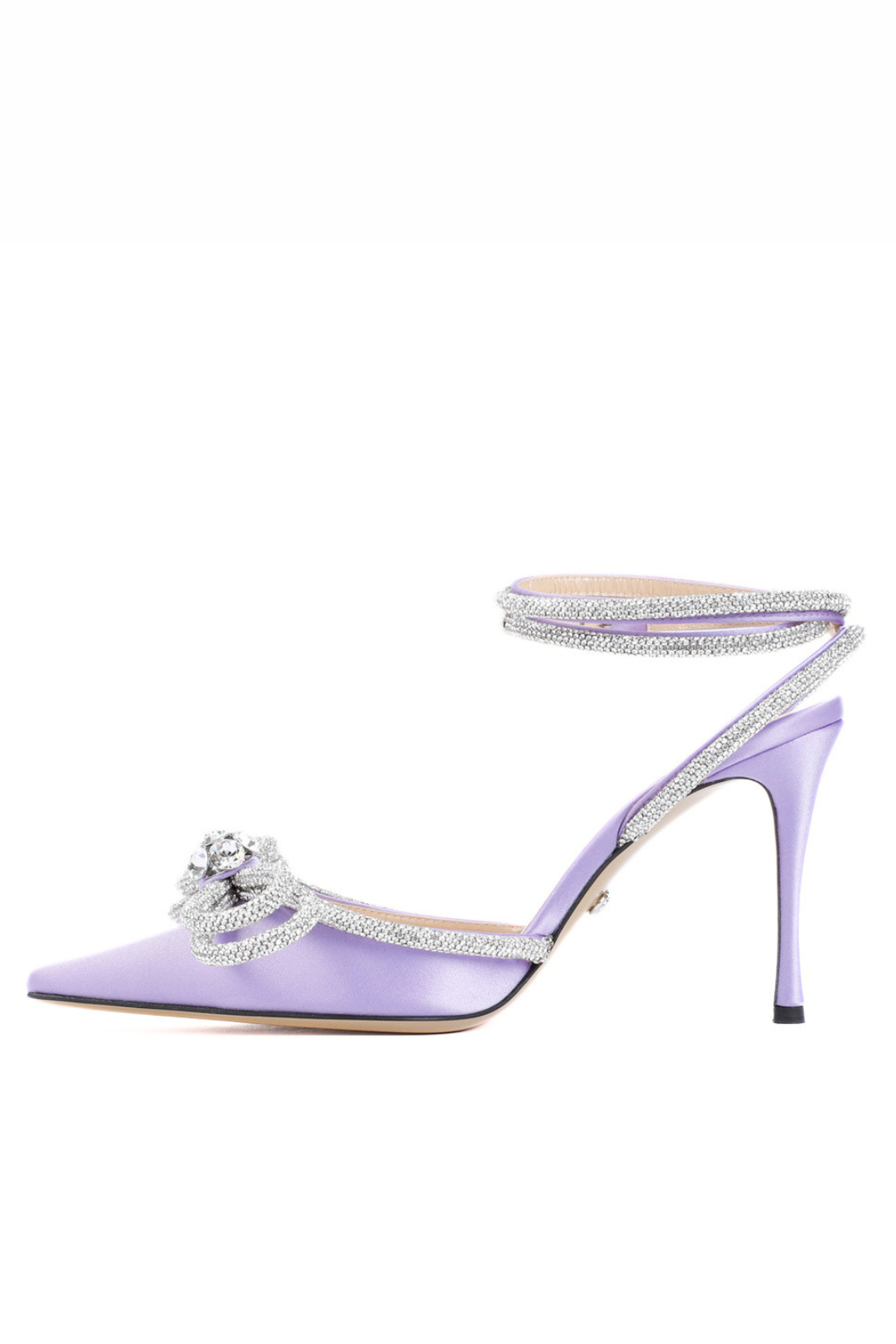 Mach & Mach Double Bow 95 Pumps in Satin lavander