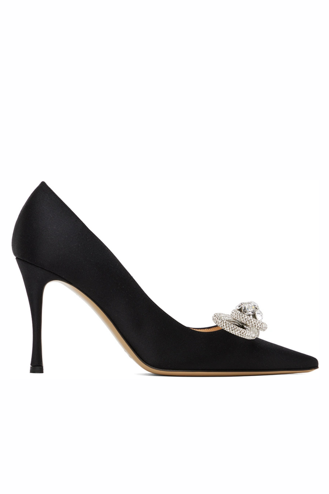 Mach & Mach Black Double Bow 95 Heels