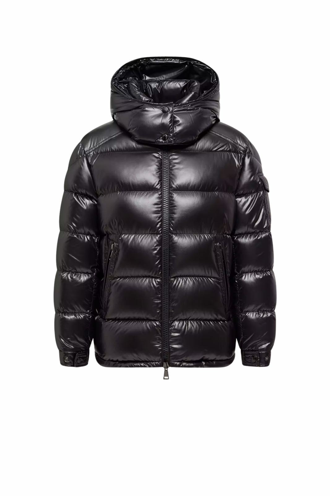 Moncler Maire Hooded Short Down Jacket Black