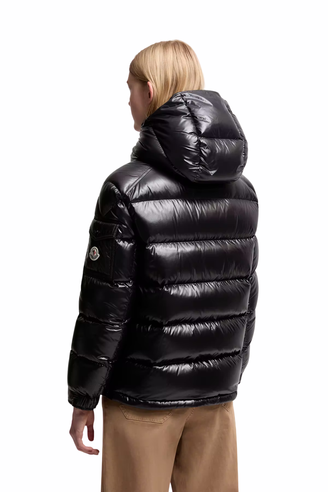 Moncler Maire Hooded Short Down Jacket Black