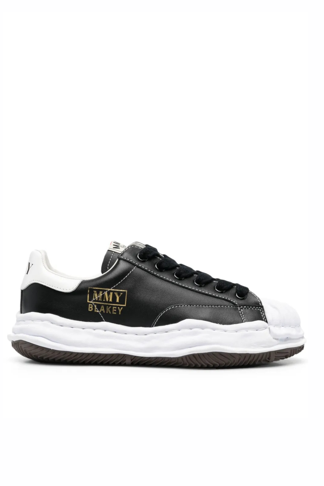 Maison Mihara Yasuhiro Blakey logo-patch sneakers Black