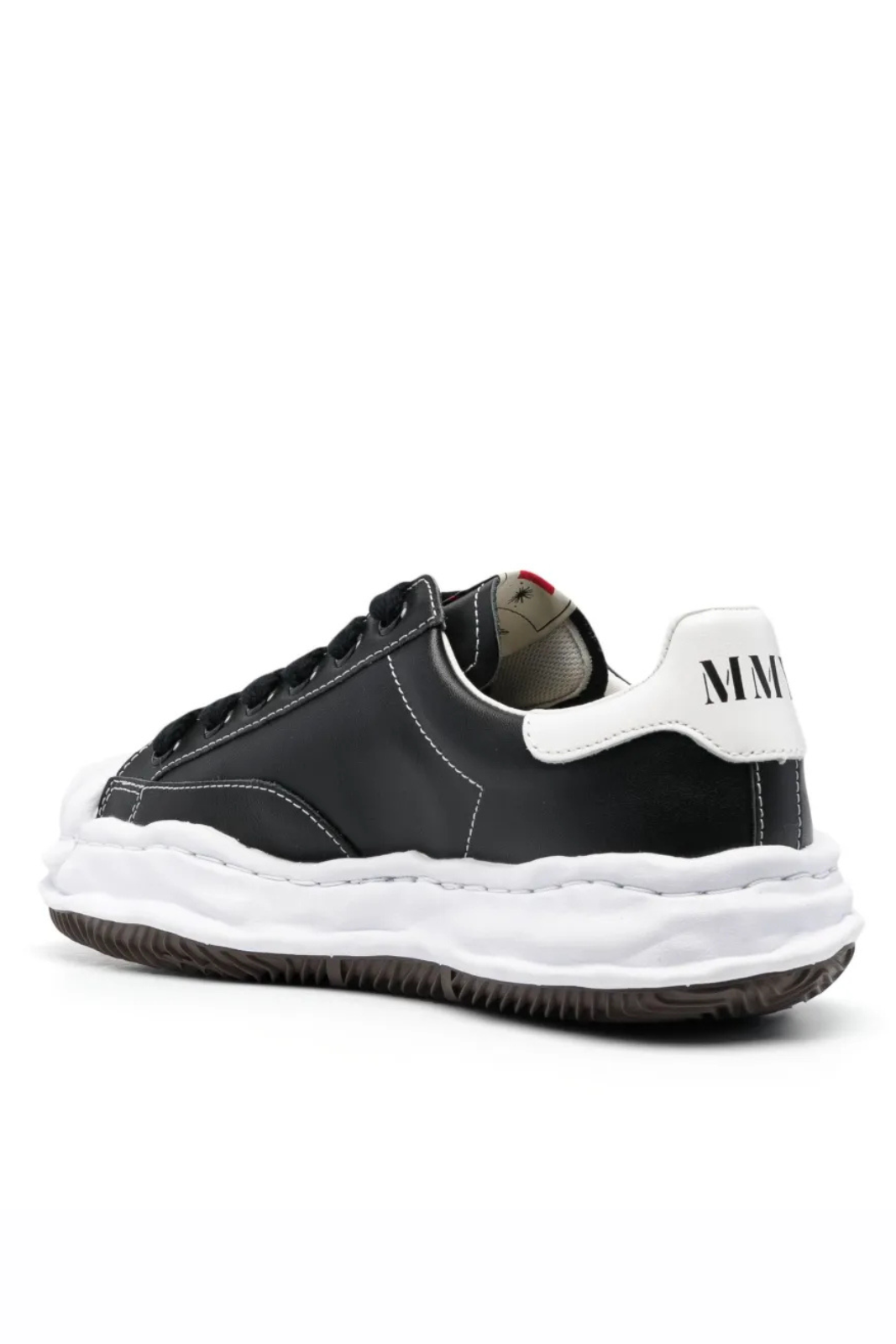 Maison Mihara Yasuhiro Blakey logo-patch sneakers Black